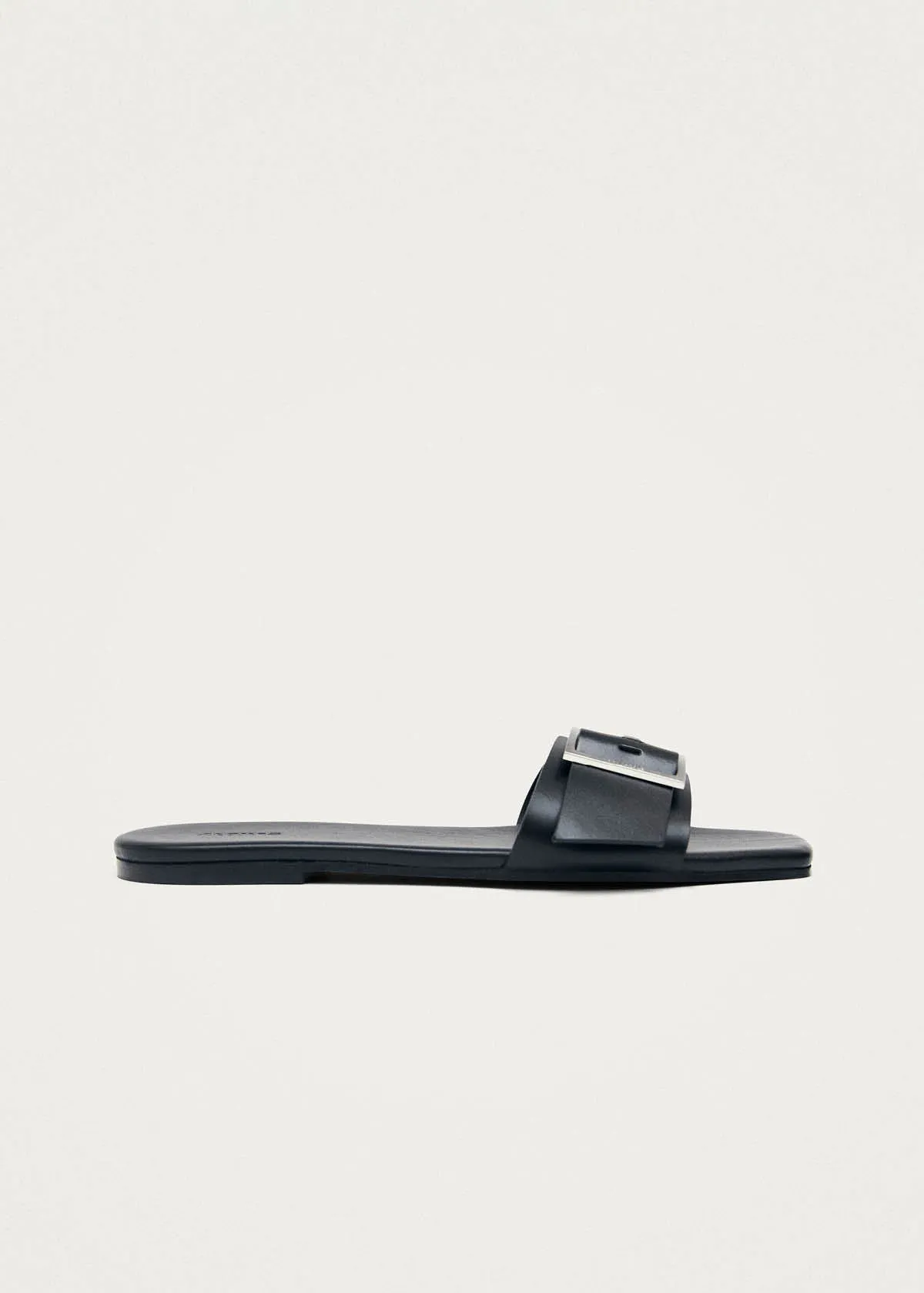 Vent Black Leather Sandals sold by Alohas