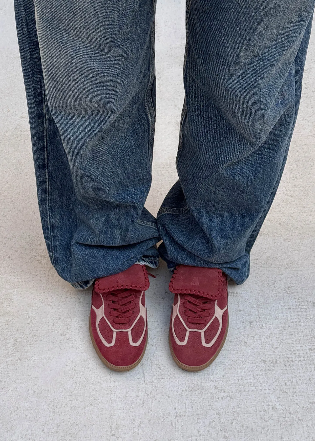 Tb.490 Club Burgundy Recycled Leather Sneakers sold by Alohas product image thumbnail 2
