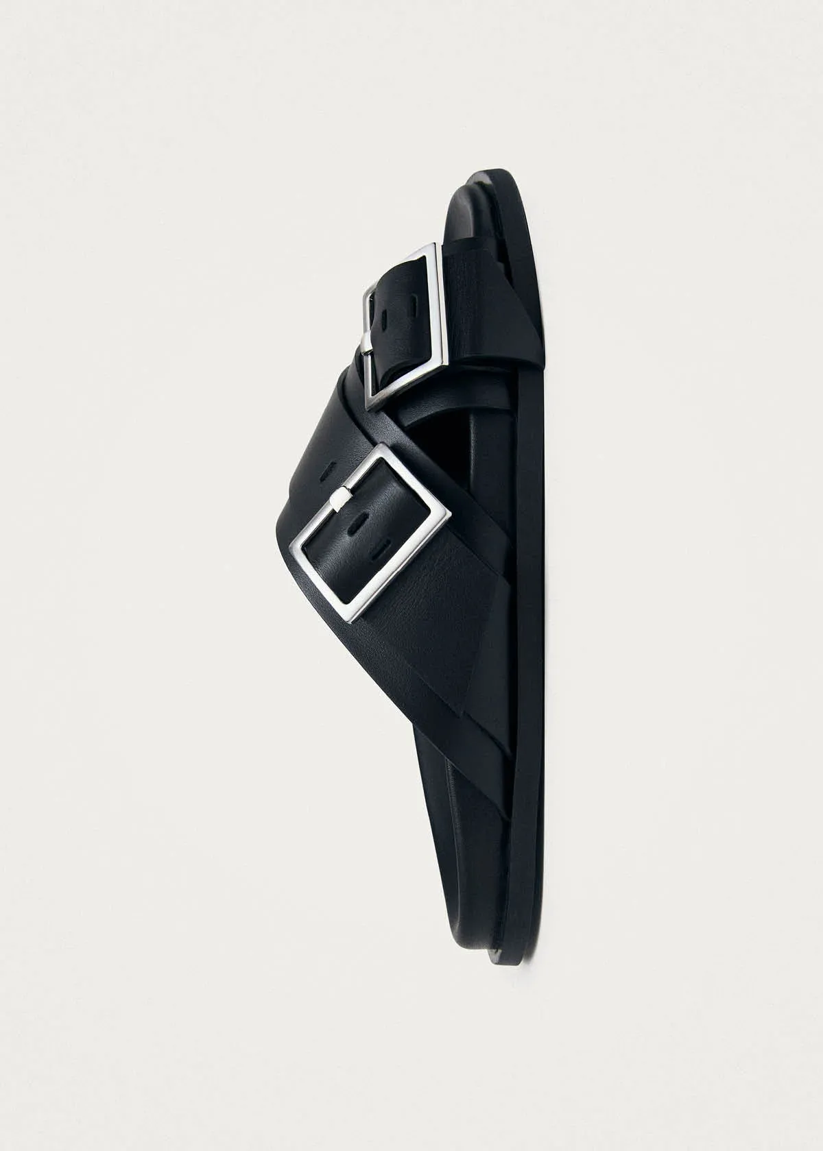 Caliza Black Leather Sandals sold by Alohas product image thumbnail 4