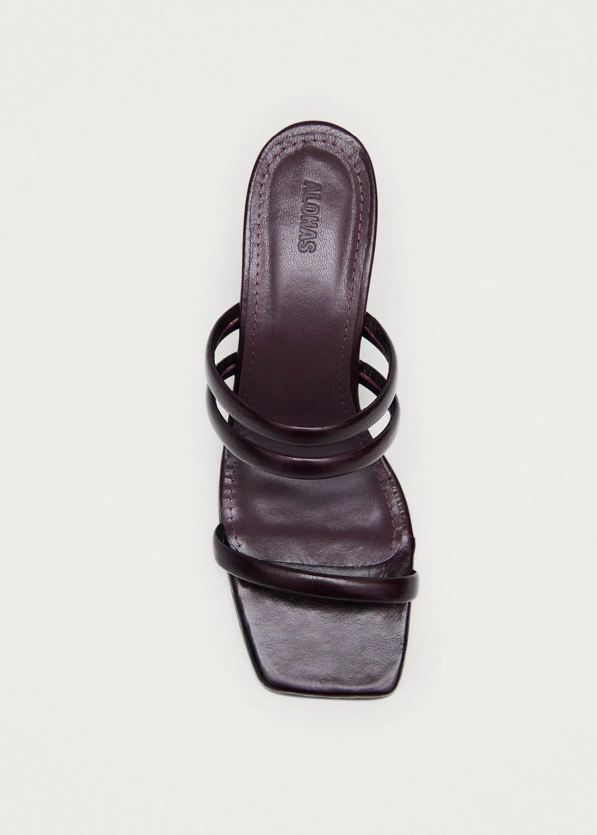 Indiana Rift Burgundy Leather Sandals sold by Alohas product image thumbnail 5