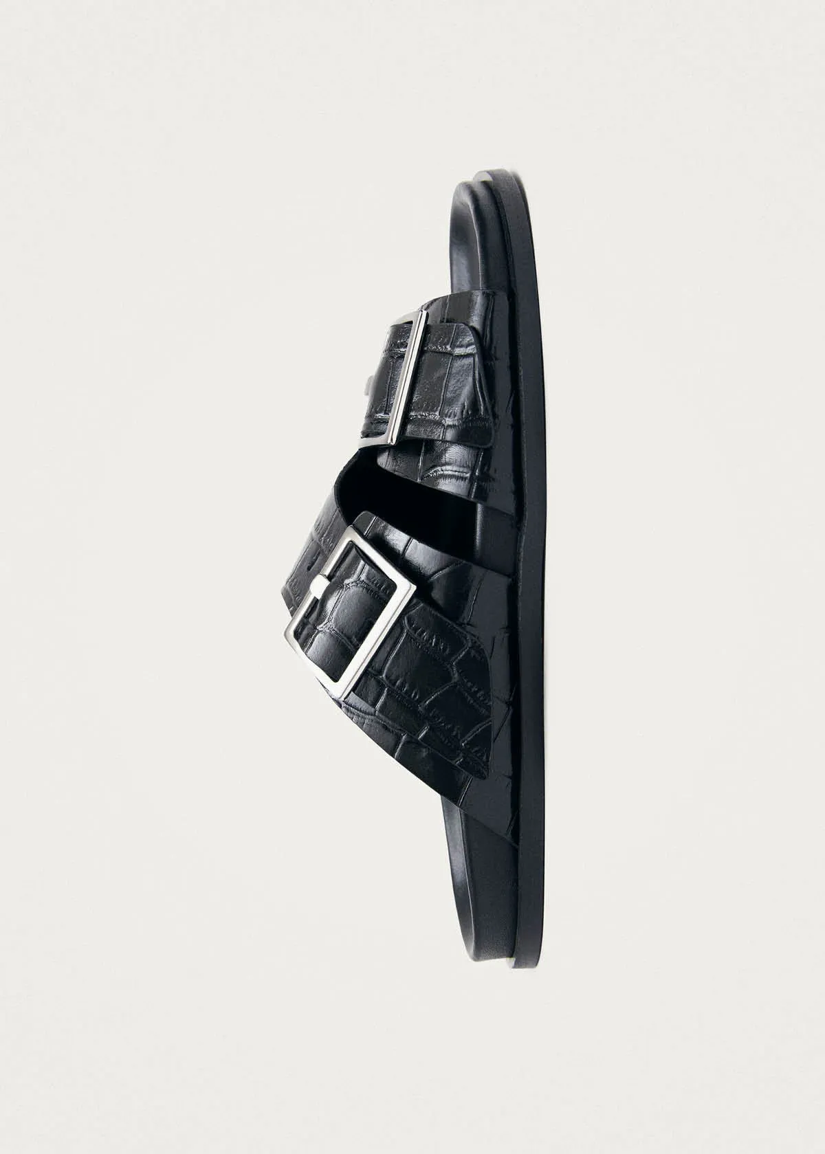 Alba Alli Black Leather Sandals sold by Alohas product image thumbnail 5