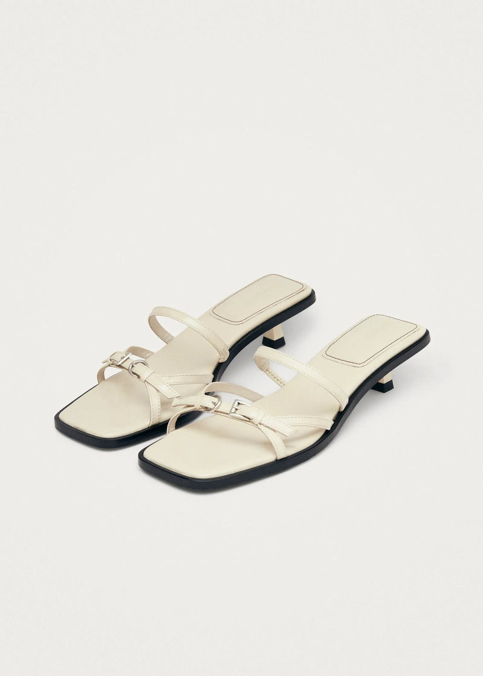 Liko Patent Cream Leather Sandals sold by Alohas product image thumbnail 2