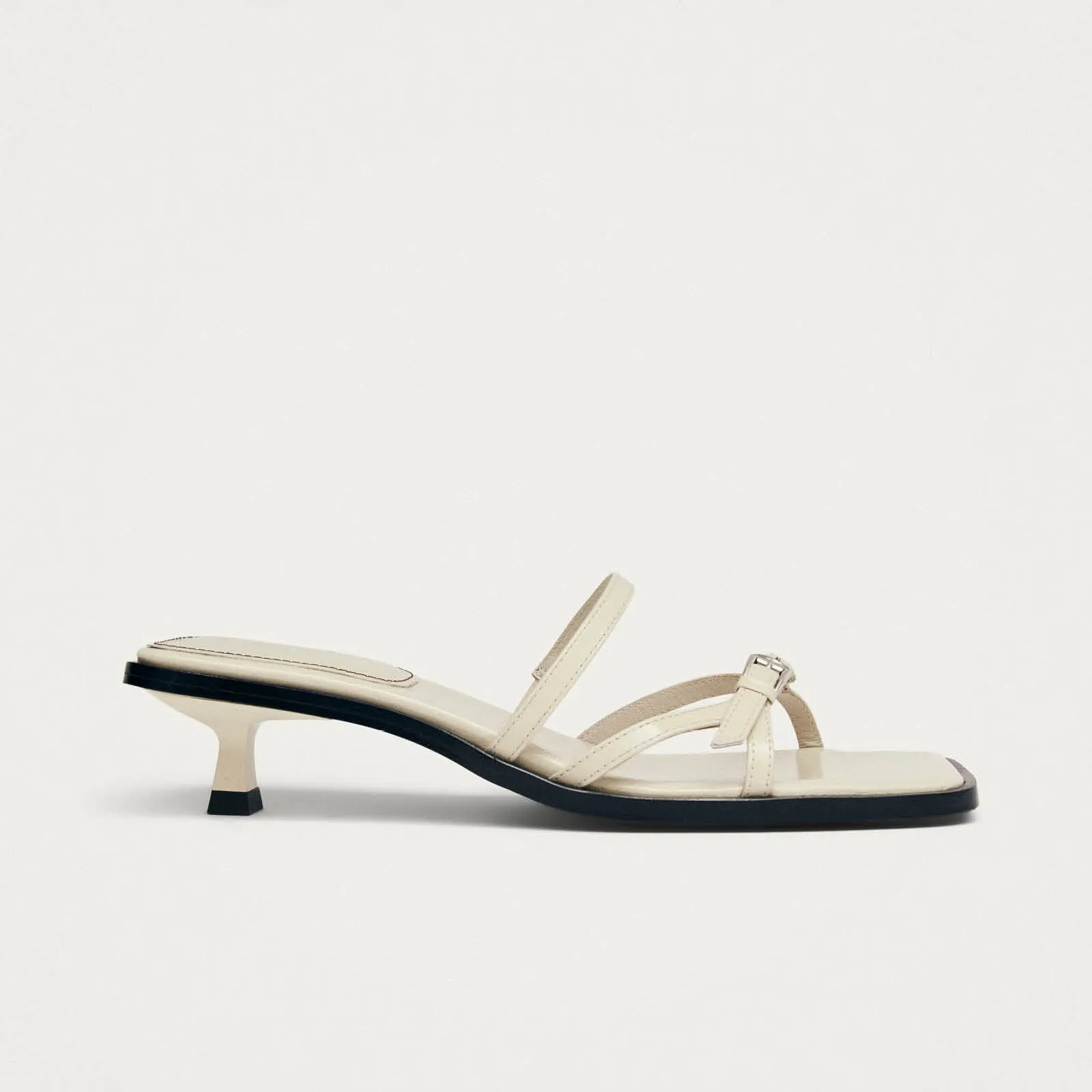 Liko Patent Cream Leather Sandals sold by Alohas product image thumbnail 3