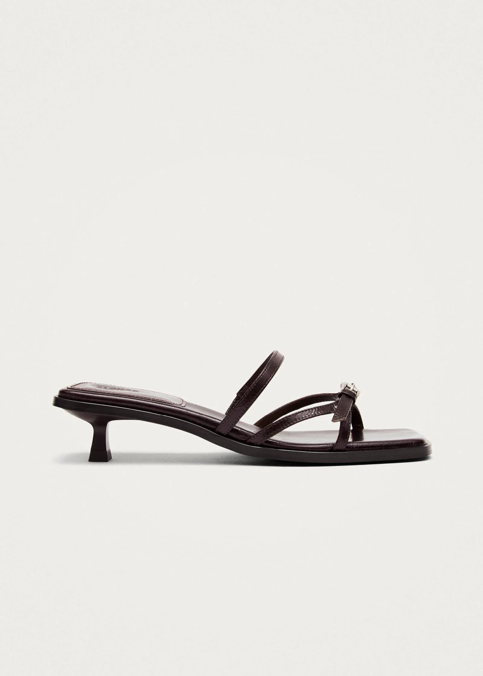 Liko Rift Dark Brown Leather Sandals sold by Alohas