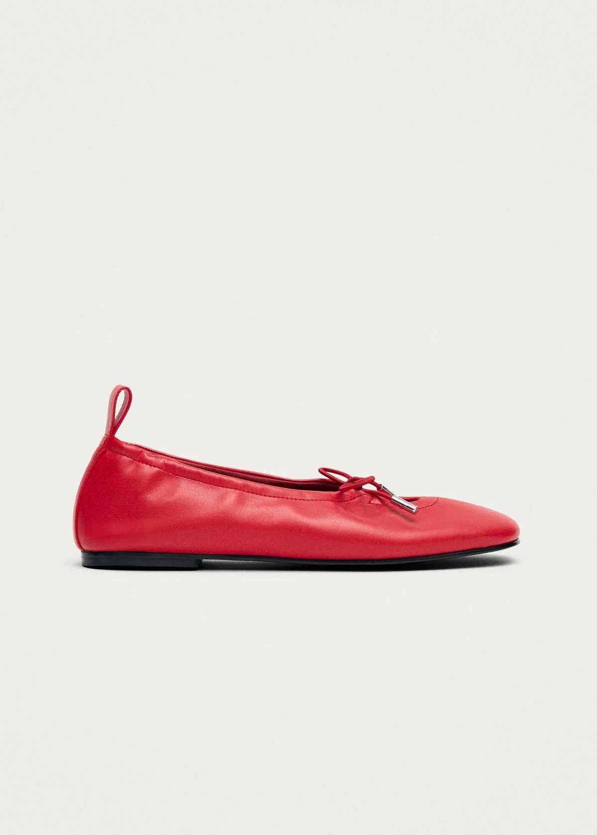 Rosalind Red Vegan Leather Ballet Flats sold by Alohas product image thumbnail 4