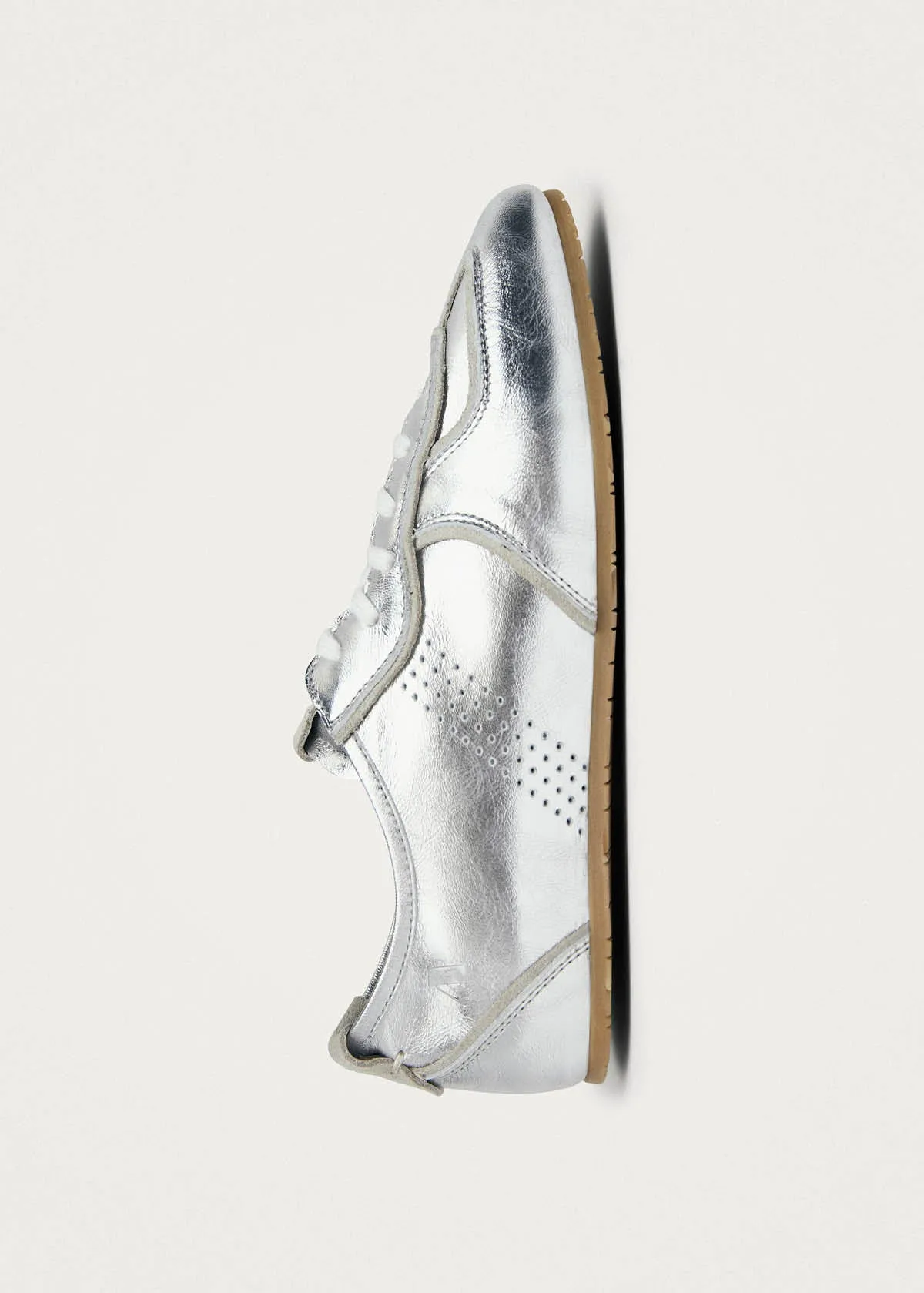 Tb.1930 Shimmer Silver & Cream Leather Sneakers sold by Alohas product image thumbnail 4