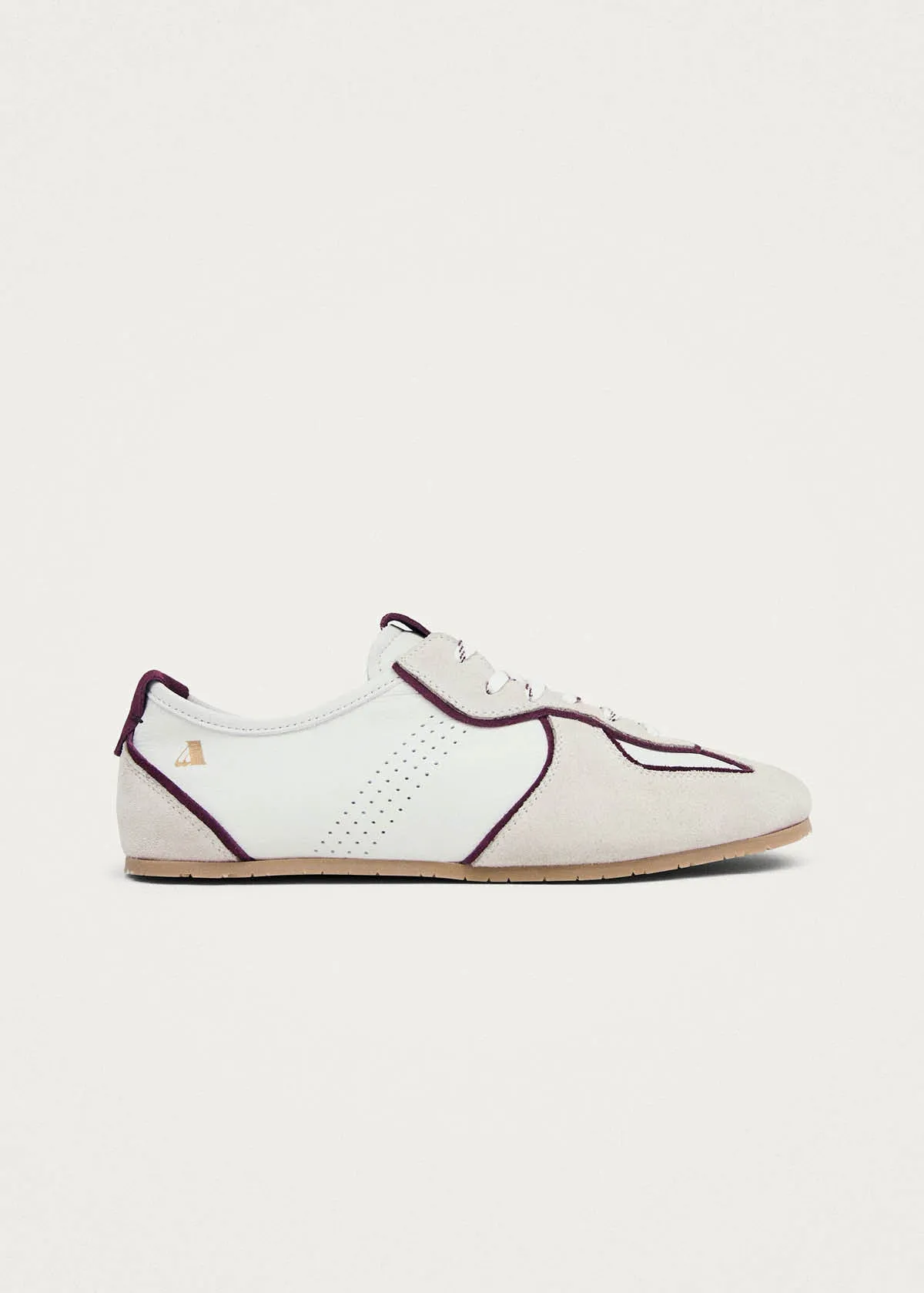 Tb.1930 Cream & Burgundy Leather Sneakers sold by Alohas