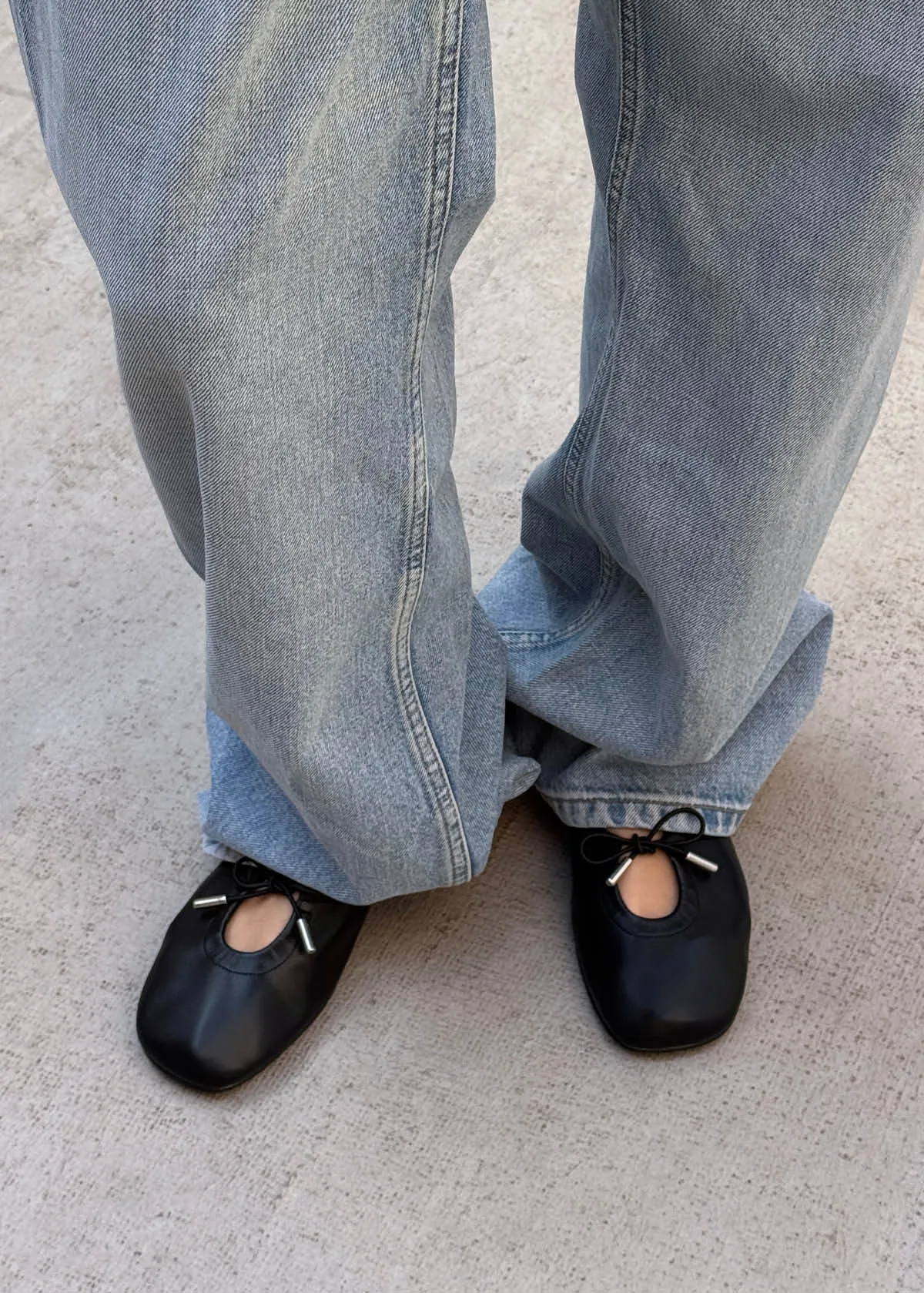 Rosalind Black Vegan Leather Ballet Flats sold by Alohas product image thumbnail 2