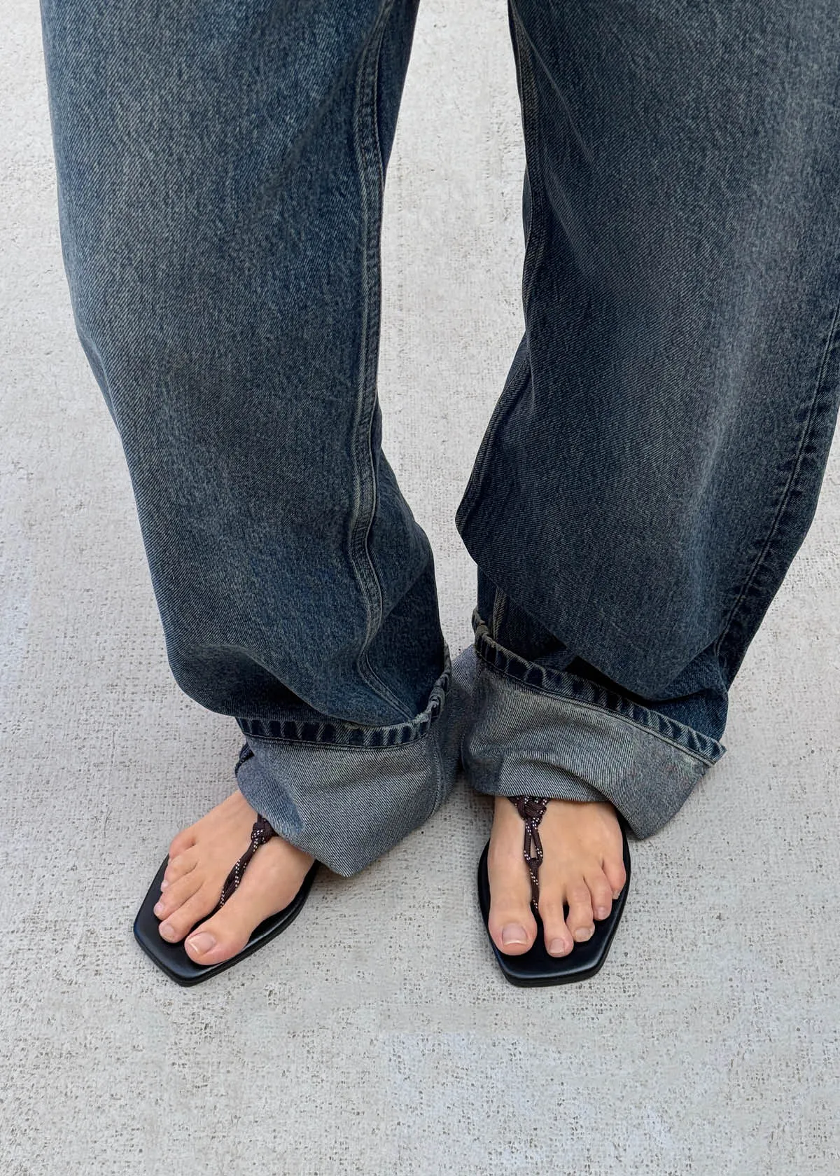 Amelya Brown Leather Sandals sold by Alohas product image thumbnail 2