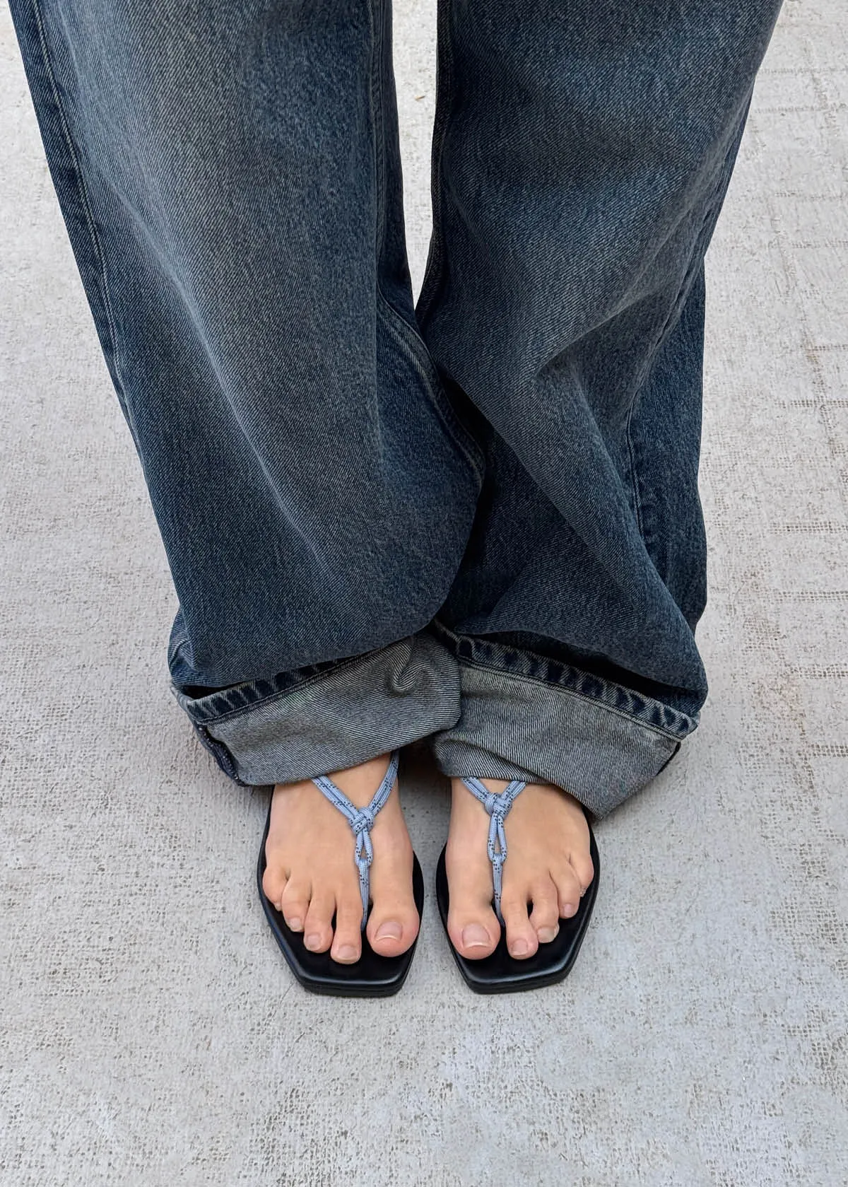 Amelya Blue Leather Sandals sold by Alohas product image thumbnail 2