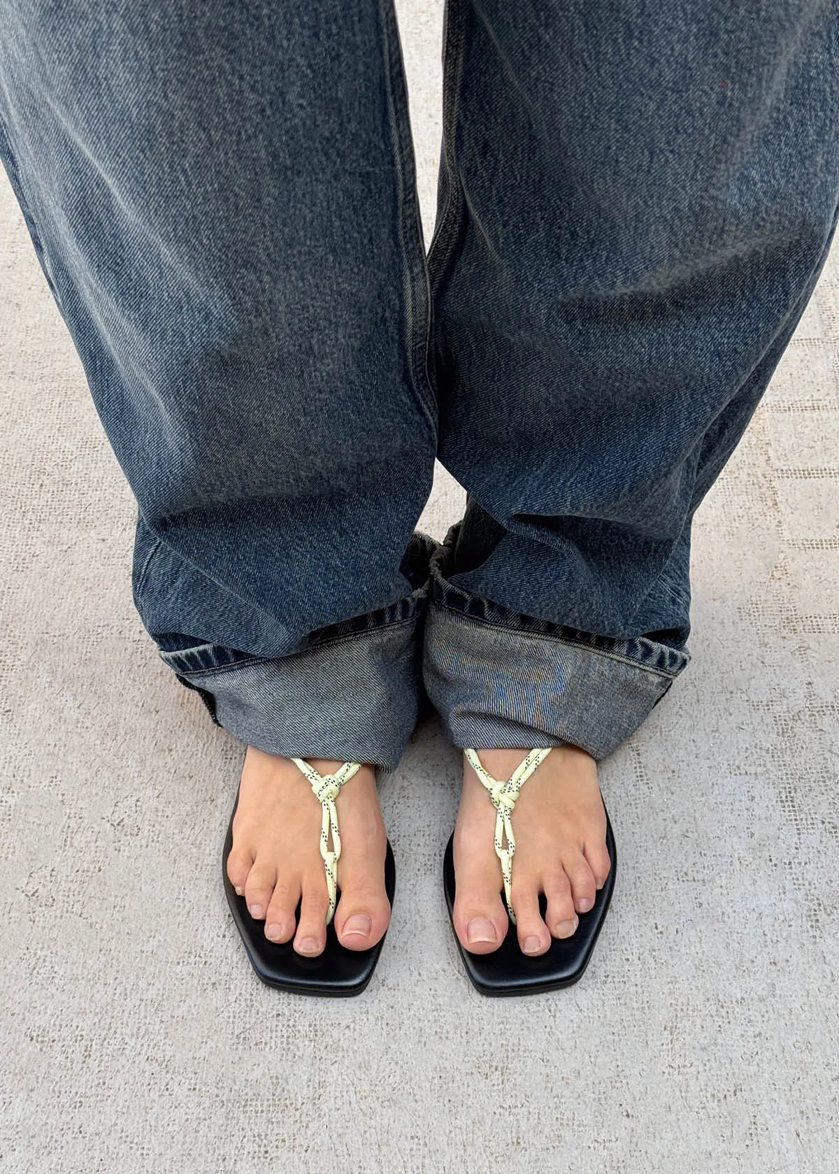 Amelya Yellow Leather Sandals sold by Alohas product image thumbnail 2