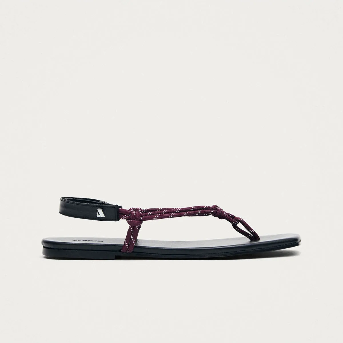 Amelya Burgundy Leather Sandals sold by Alohas product image thumbnail 3