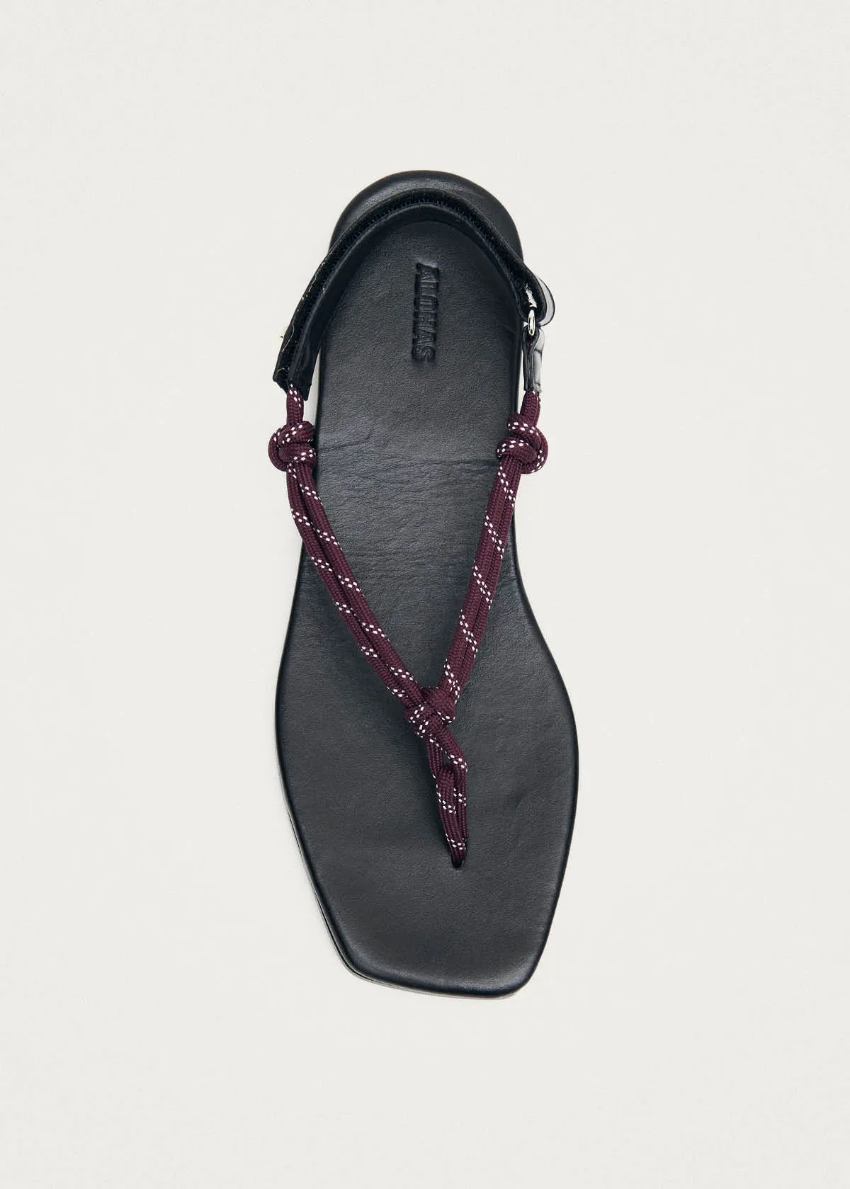 Amelya Burgundy Leather Sandals sold by Alohas product image thumbnail 5