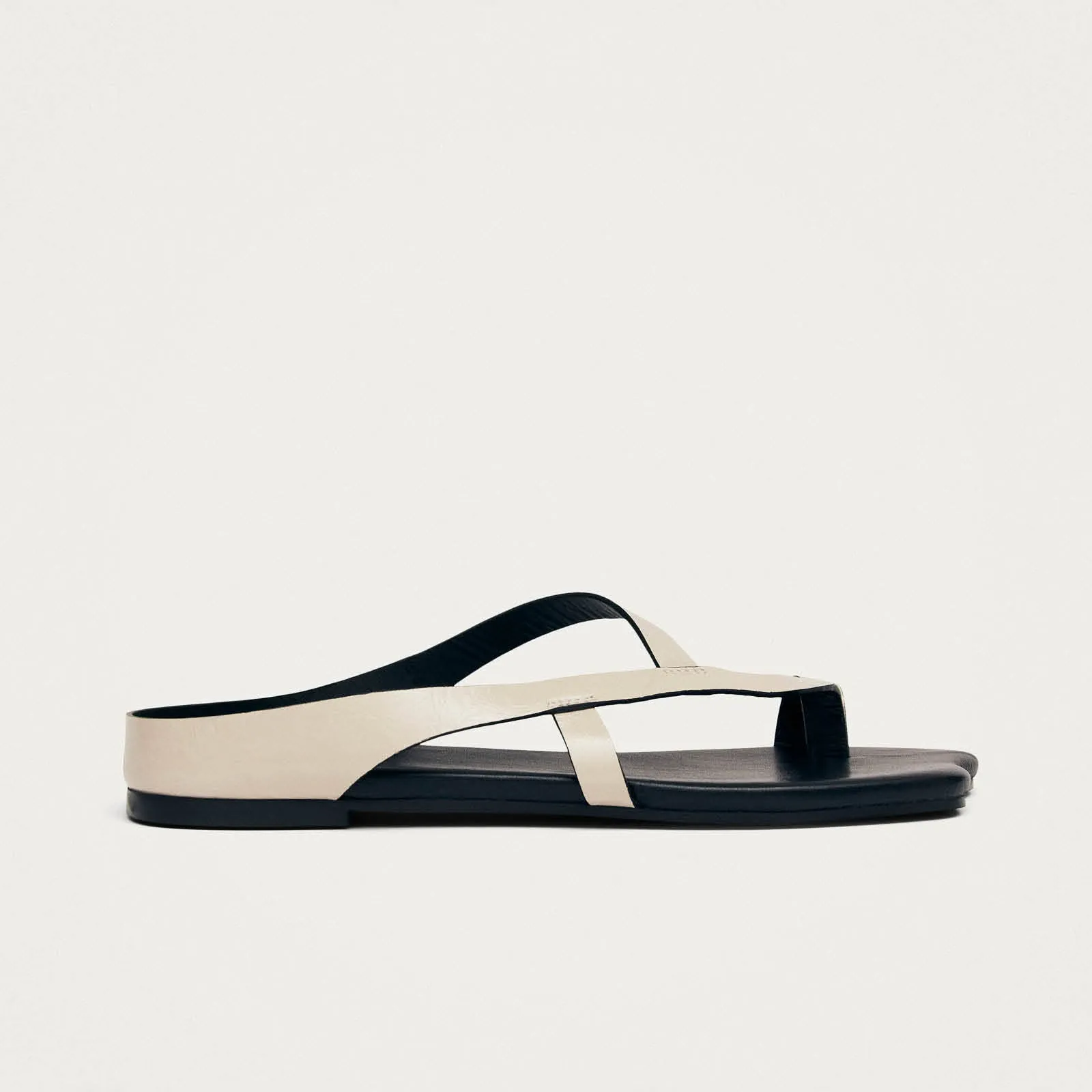 Dawn Rift Cream Leather Sandals sold by Alohas product image thumbnail 3