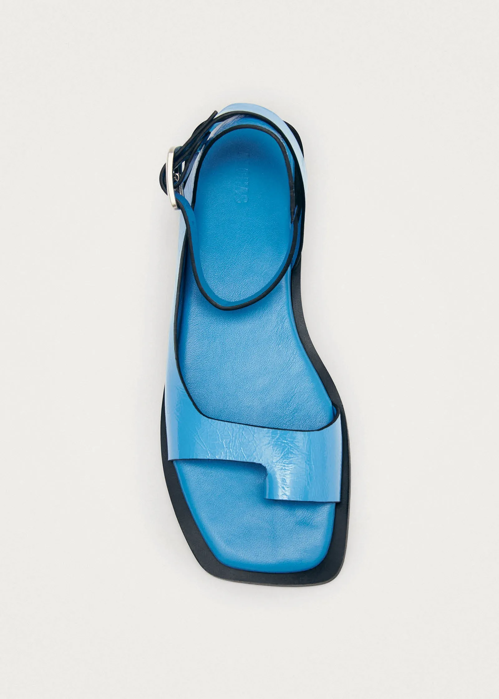 Tebas Patent Blue Leather Sandals sold by Alohas product image thumbnail 5