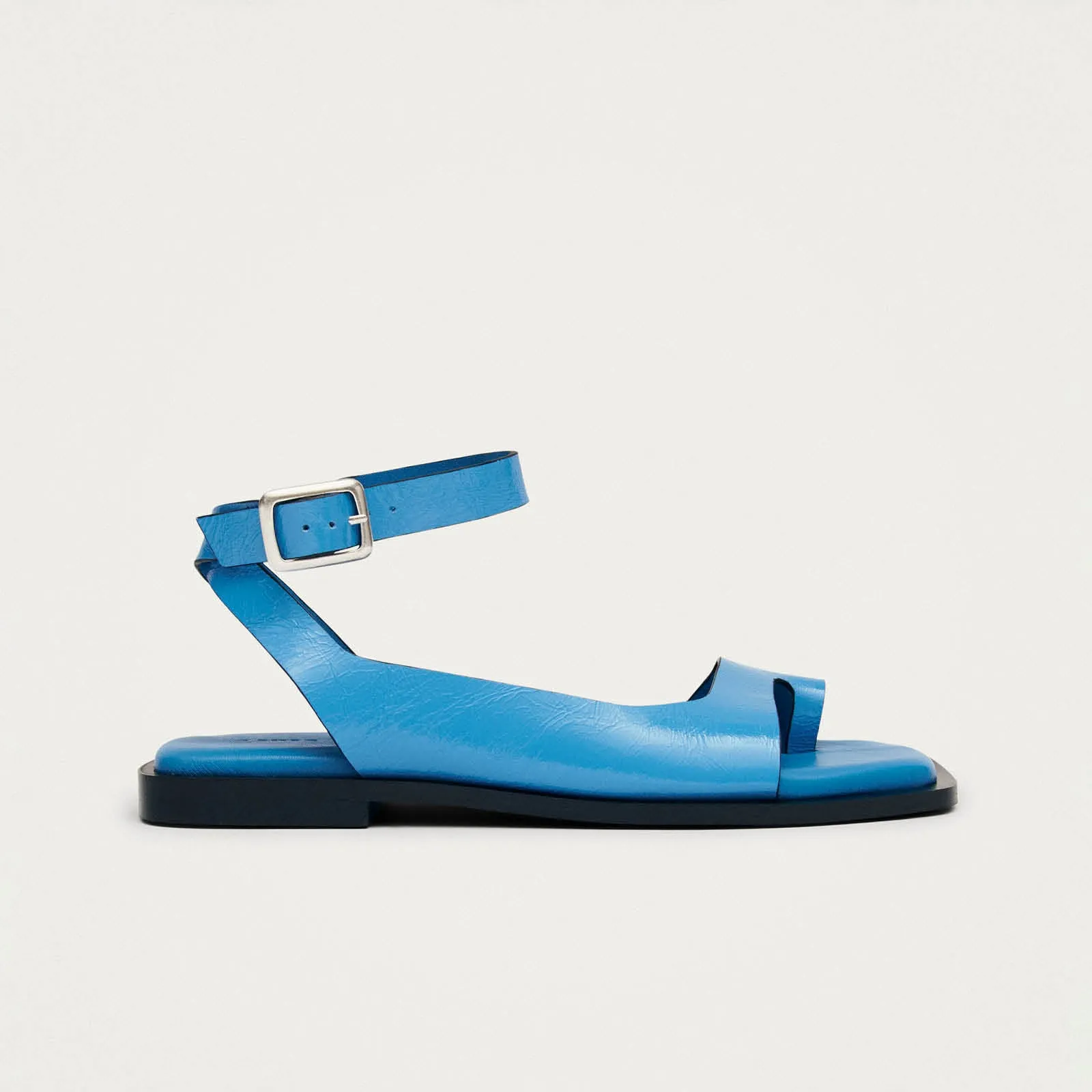 Tebas Patent Blue Leather Sandals sold by Alohas product image thumbnail 3