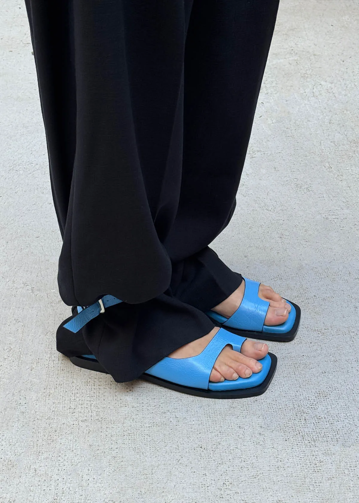 Tebas Patent Blue Leather Sandals sold by Alohas product image thumbnail 2