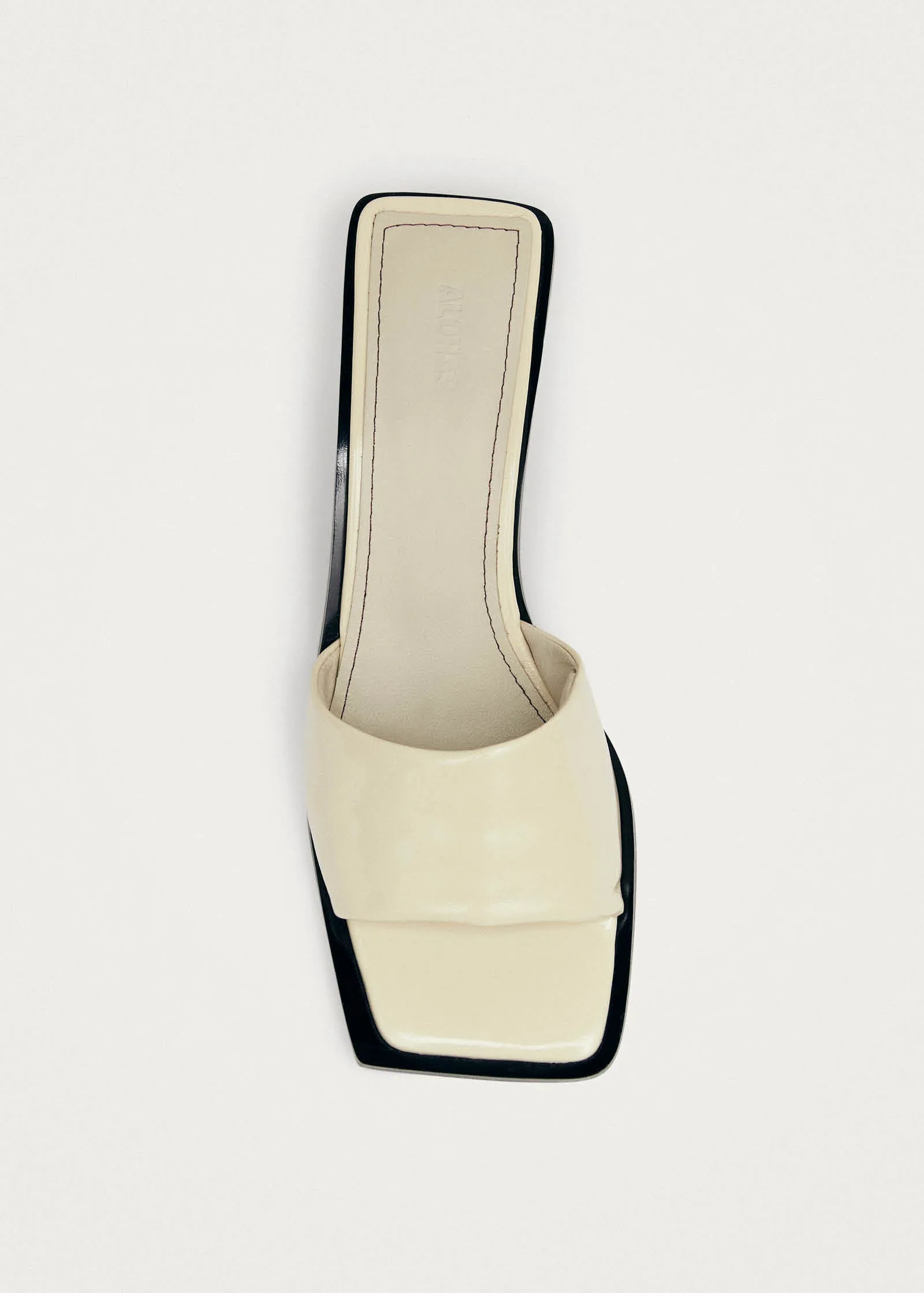 Kia Patent Cream Leather Sandals sold by Alohas product image thumbnail 5