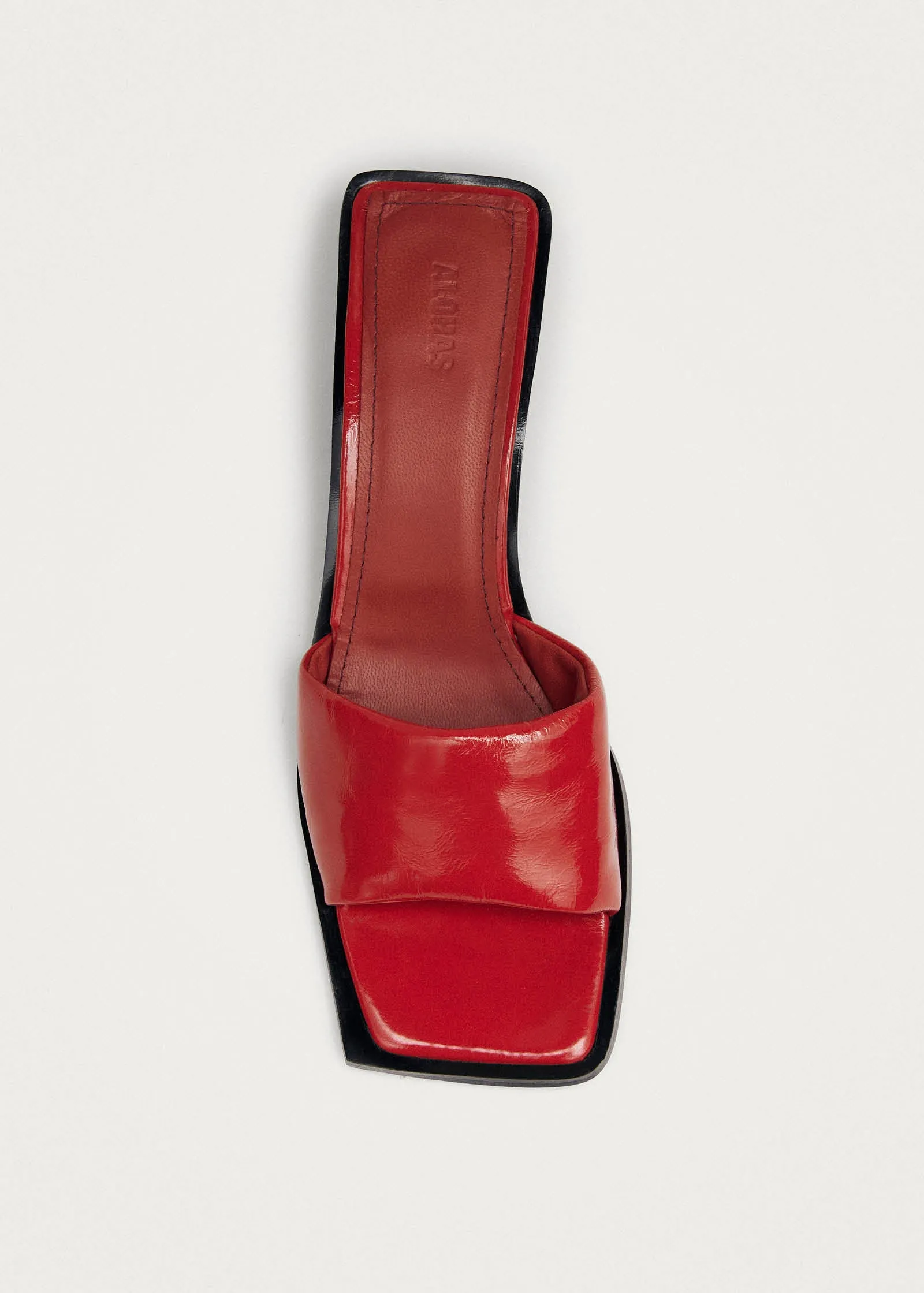 Kia Patent Red Leather Sandals sold by Alohas product image thumbnail 5