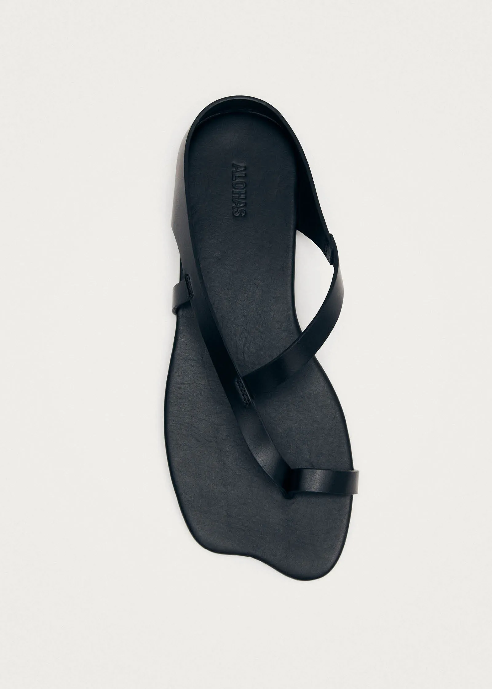 Dawn Black Leather Sandals sold by Alohas product image thumbnail 5