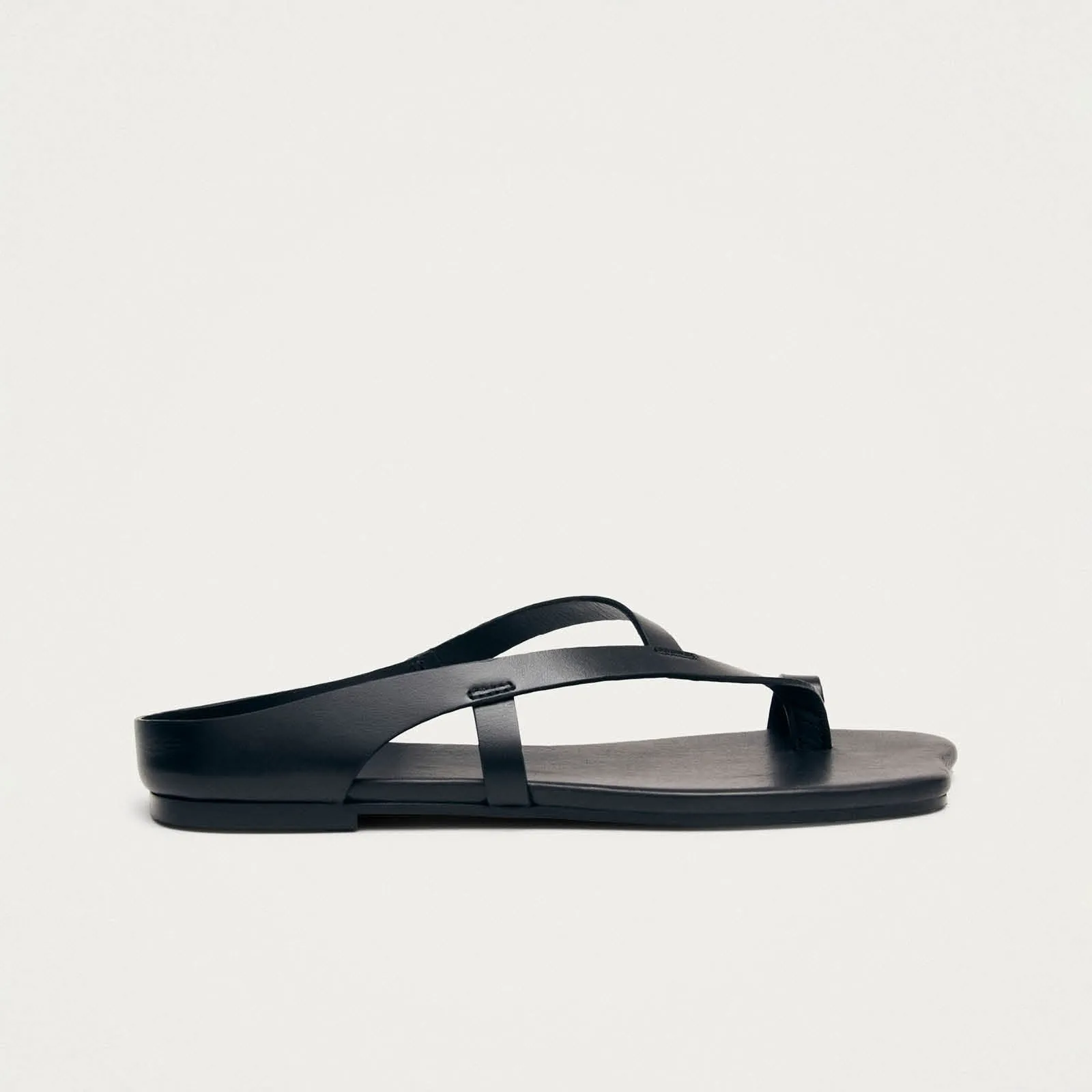 Dawn Black Leather Sandals sold by Alohas product image thumbnail 3