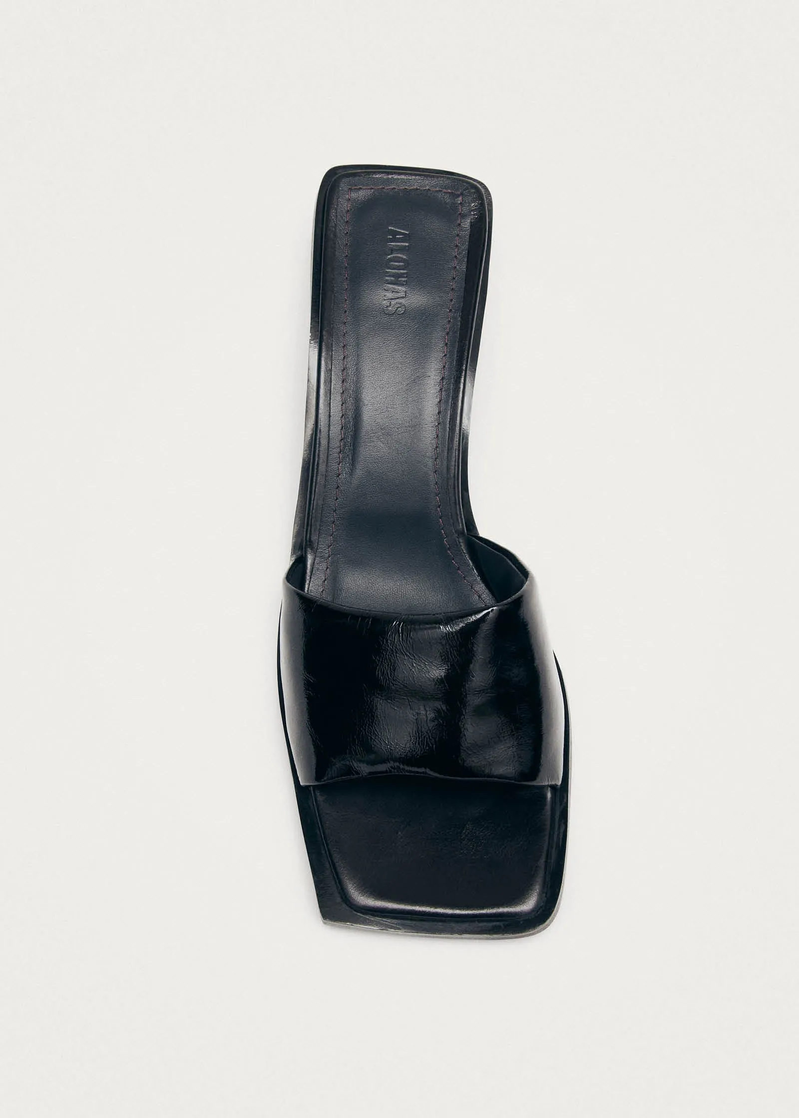 Kia Patent Black Leather Sandals sold by Alohas product image thumbnail 5