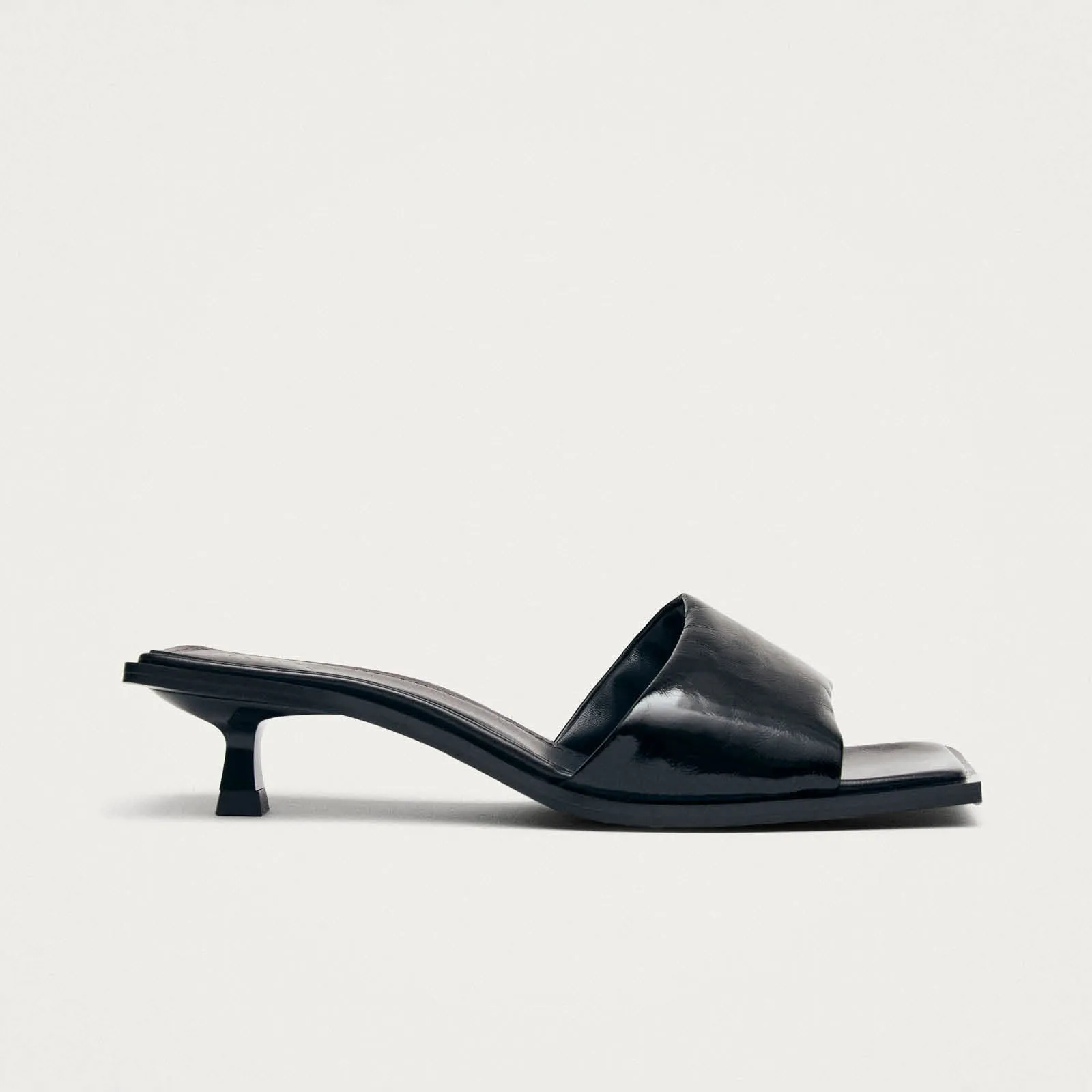 Kia Patent Black Leather Sandals sold by Alohas product image thumbnail 3