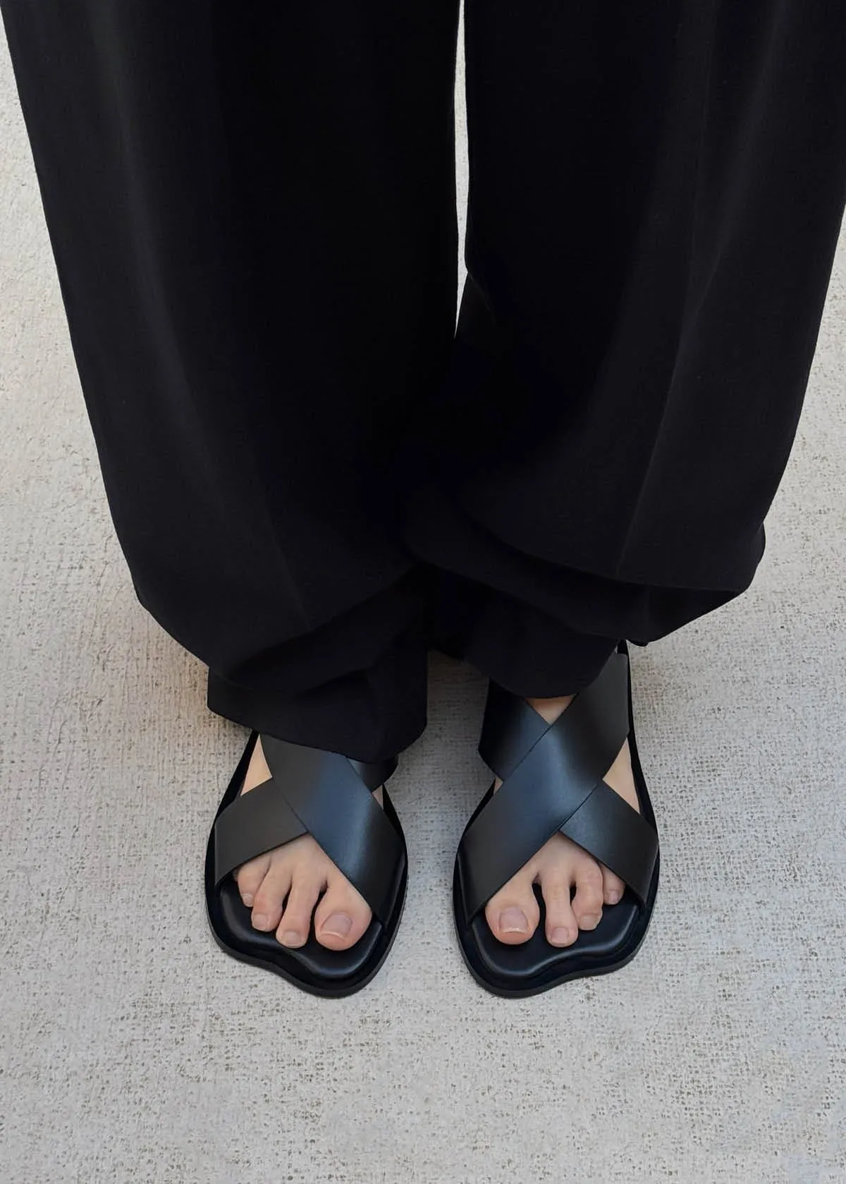 Nalu Black Leather Sandals sold by Alohas product image thumbnail 2