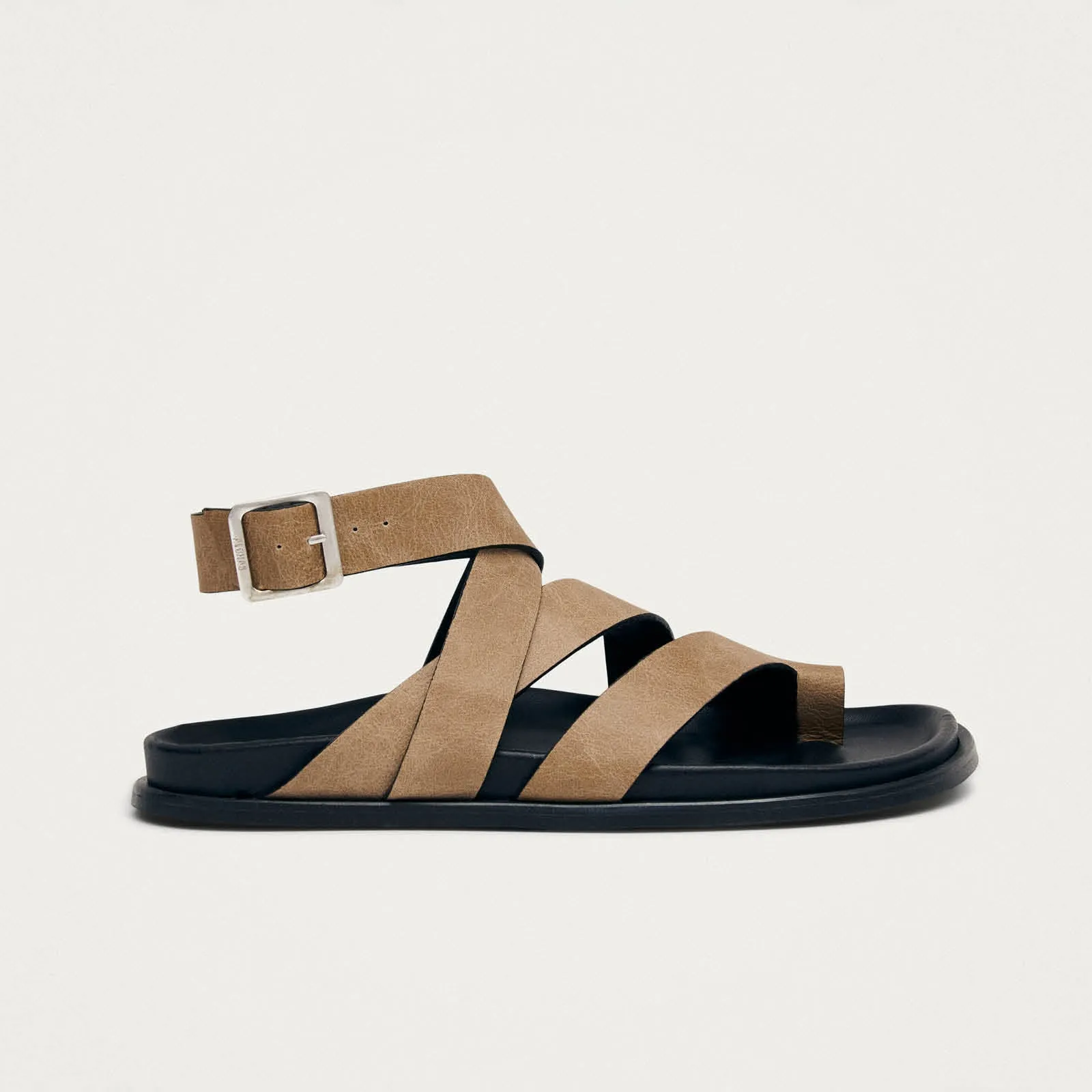 Tide Vintage Beige Leather Sandals sold by Alohas product image thumbnail 3