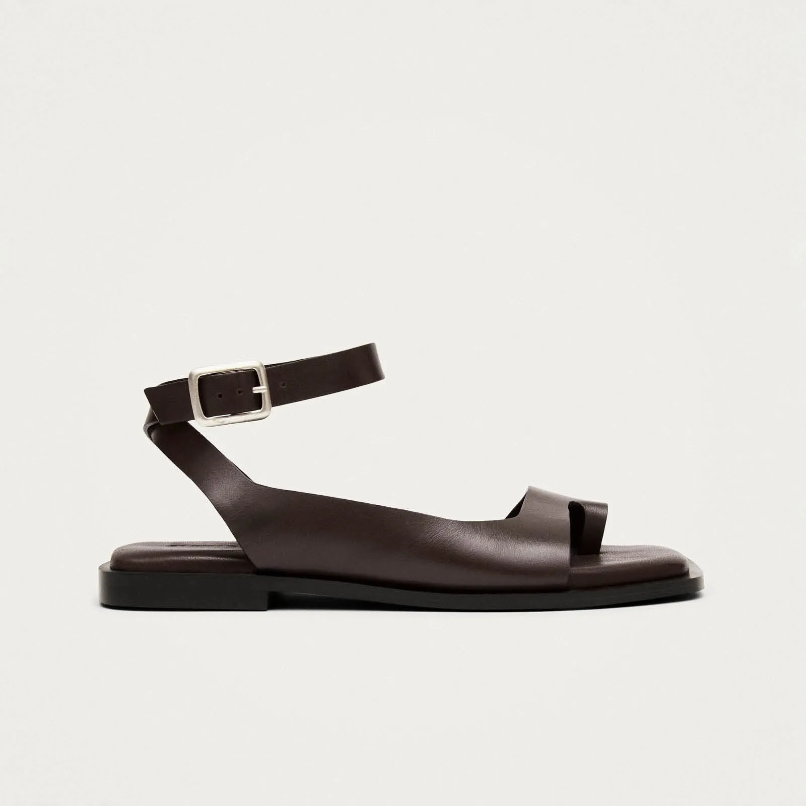 Tebas Brown Leather Sandals sold by Alohas product image thumbnail 3