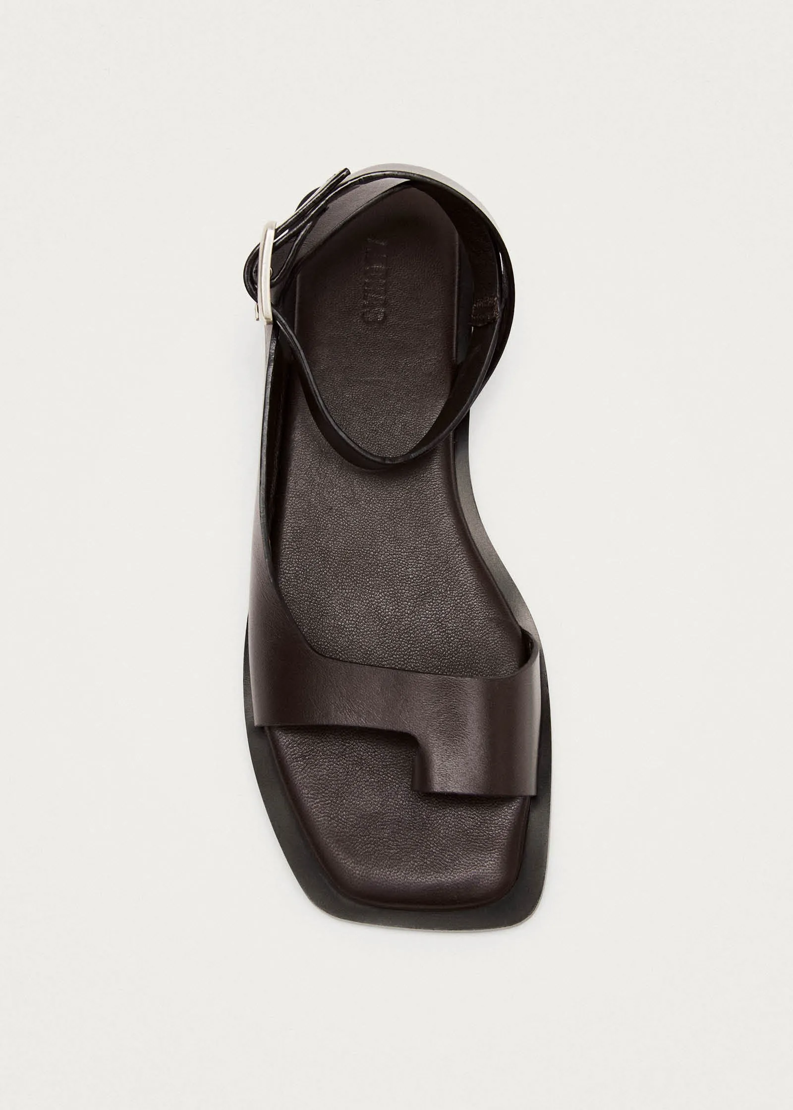 Tebas Brown Leather Sandals sold by Alohas product image thumbnail 5