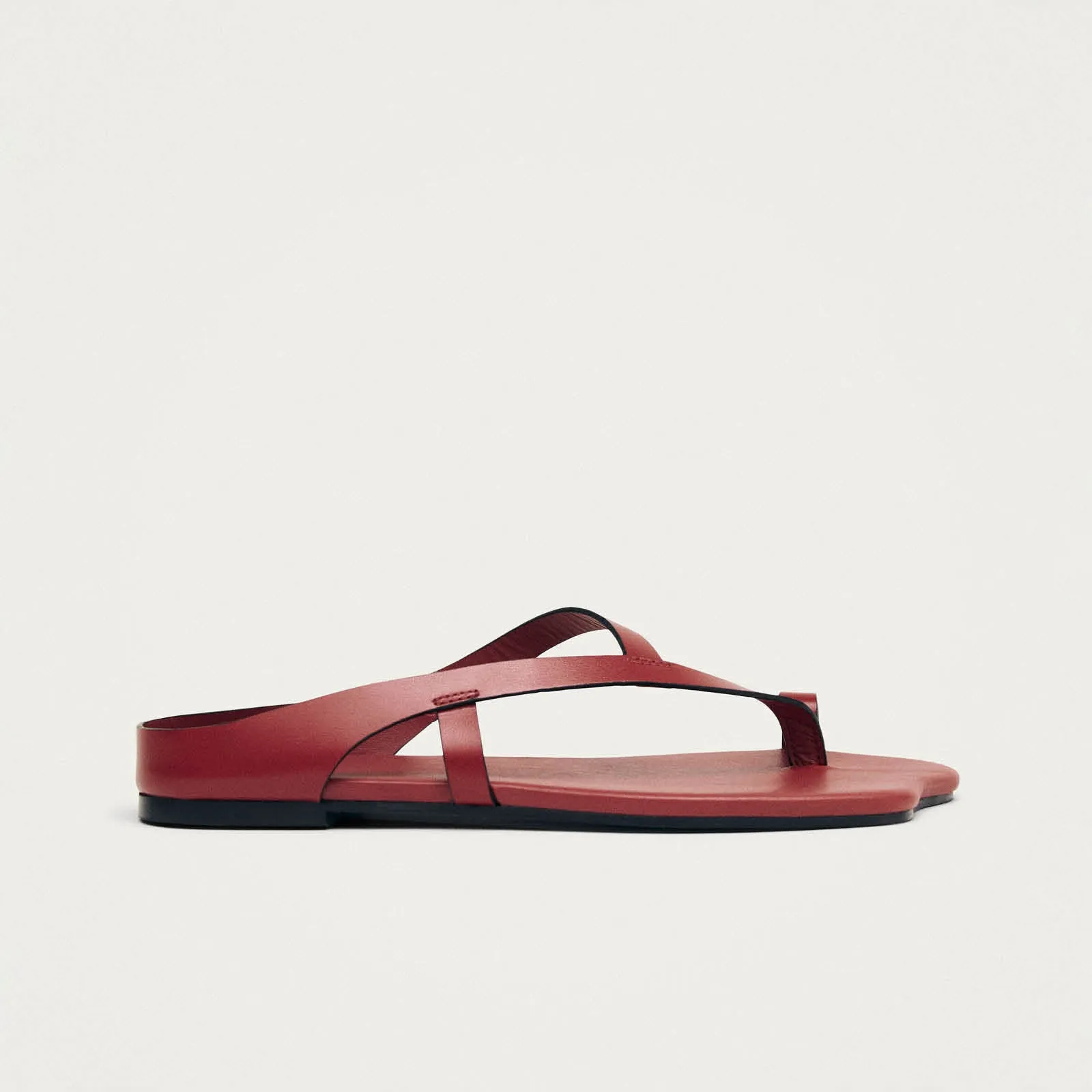 Dawn Red Leather Sandals sold by Alohas product image thumbnail 3