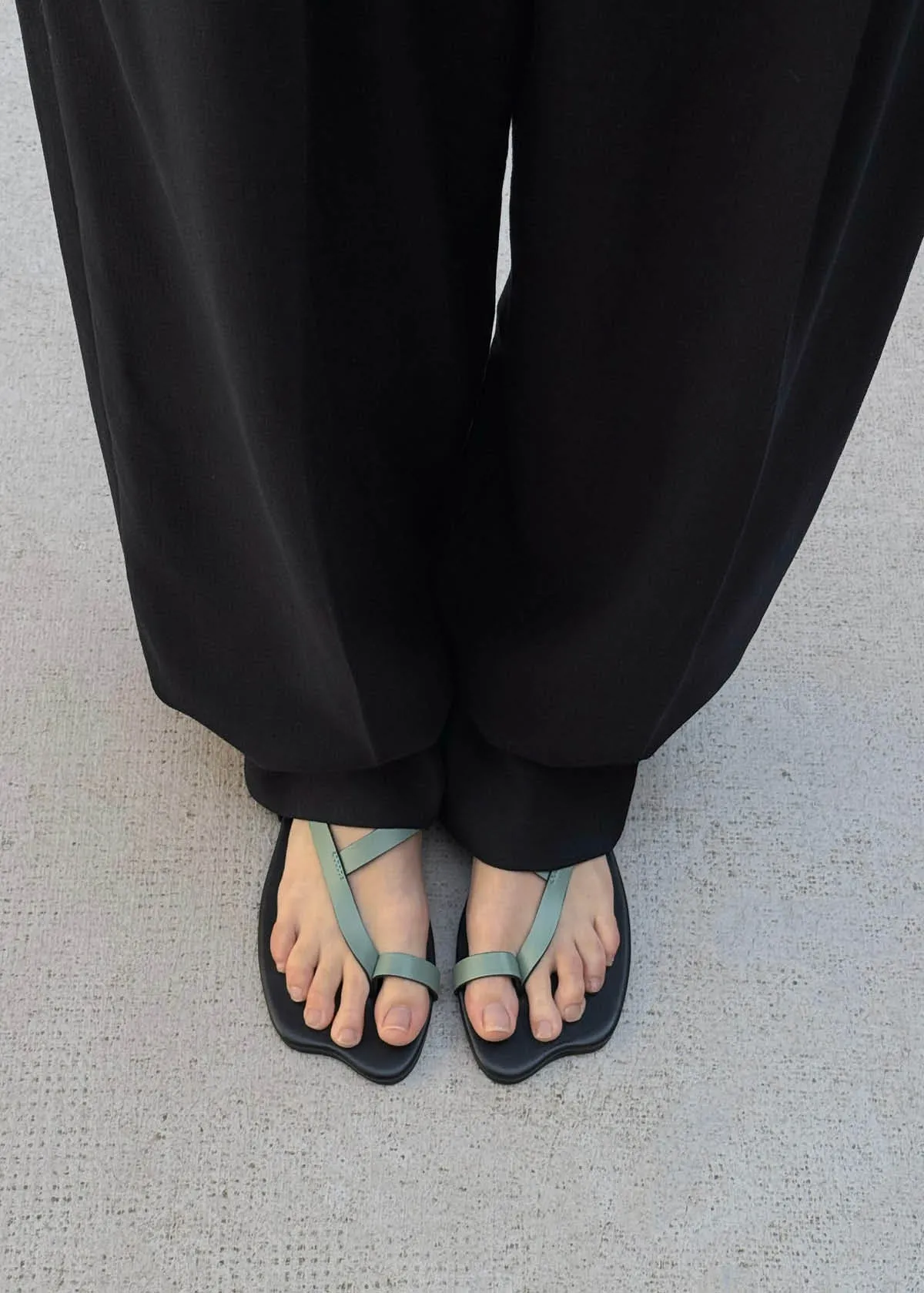 Dawn Green Leather Sandals sold by Alohas product image thumbnail 2