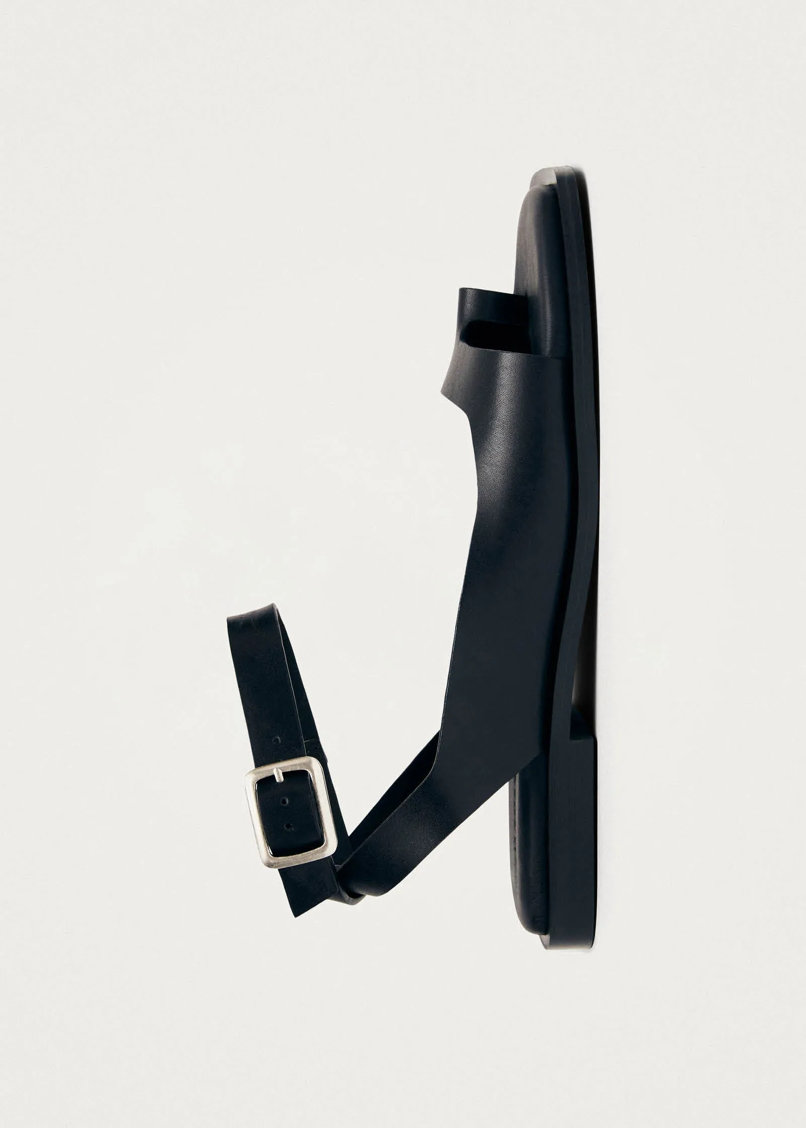 Tebas Black Leather Sandals sold by Alohas product image thumbnail 4