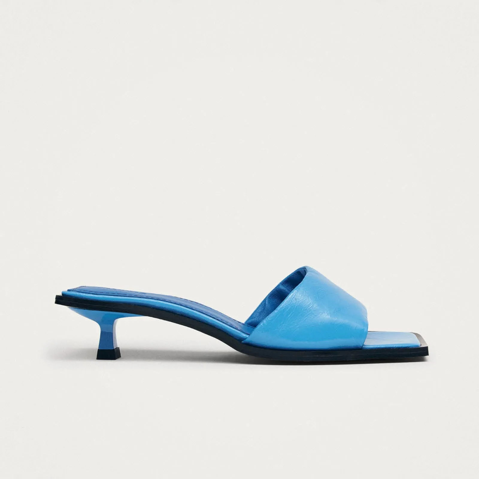 Kia Patent Blue Leather Sandals sold by Alohas product image thumbnail 3