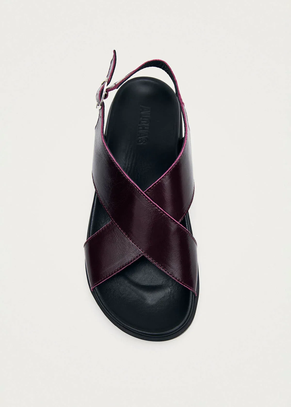 Nico Rift Burgundy Leather Sandals sold by Alohas product image thumbnail 5