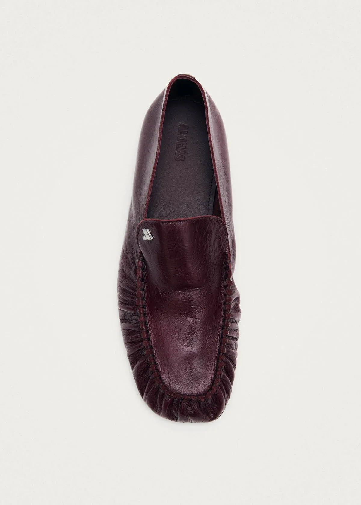 Gabe Rift Burgundy Leather Loafers sold by Alohas product image thumbnail 5