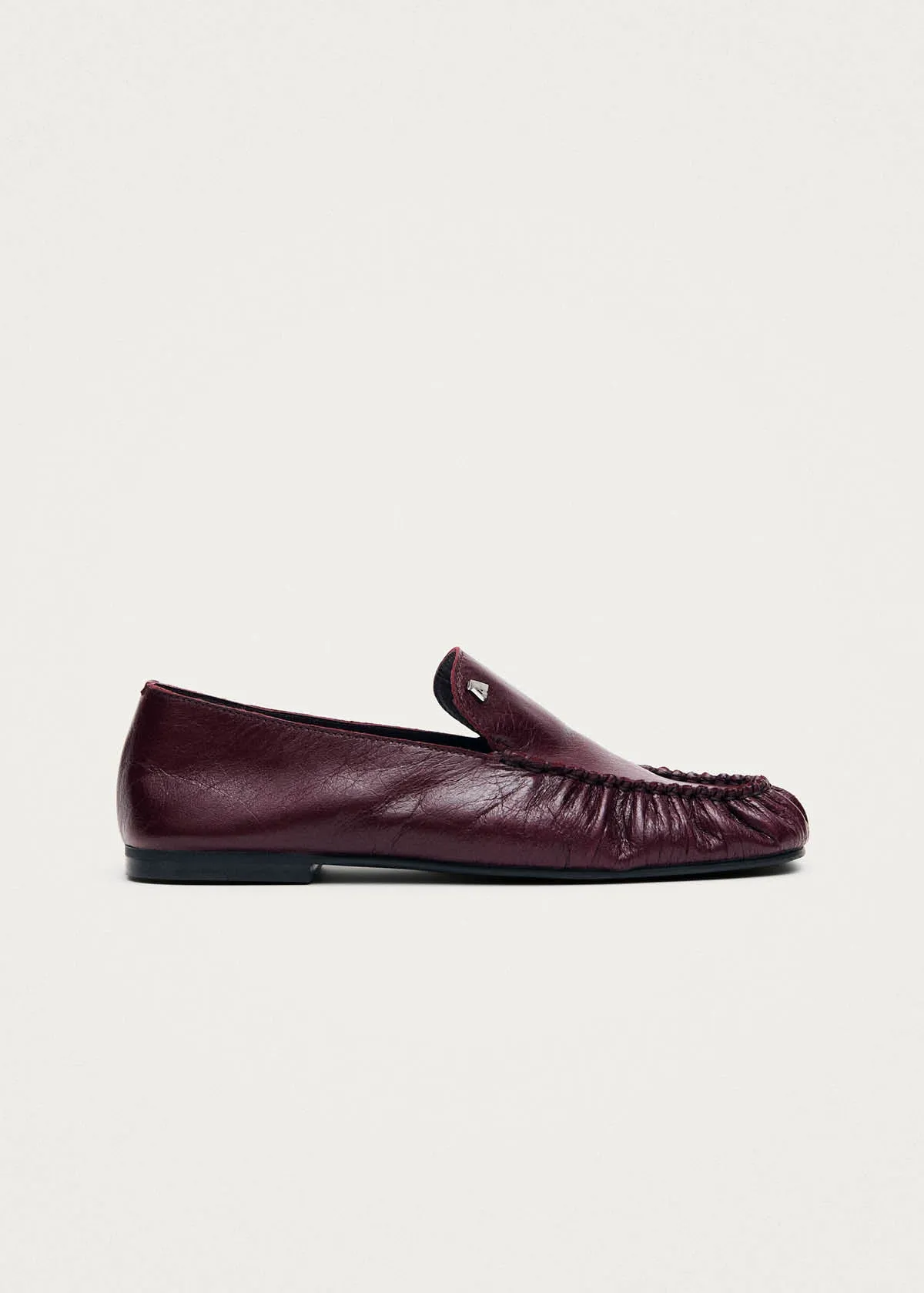 Gabe Rift Burgundy Leather Loafers sold by Alohas