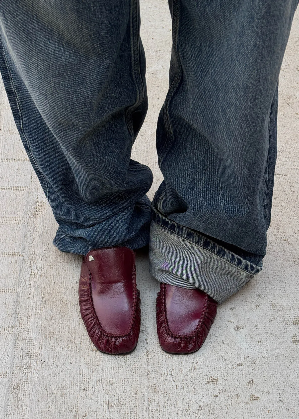 Gabe Rift Burgundy Leather Loafers sold by Alohas product image thumbnail 2