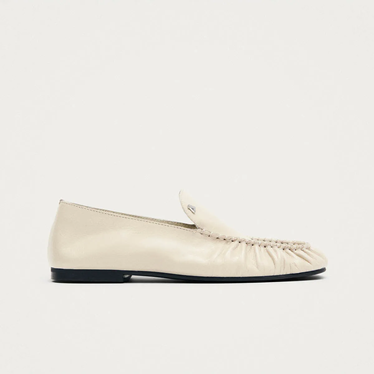 Gabe Rift Cream Leather Loafers sold by Alohas product image thumbnail 3