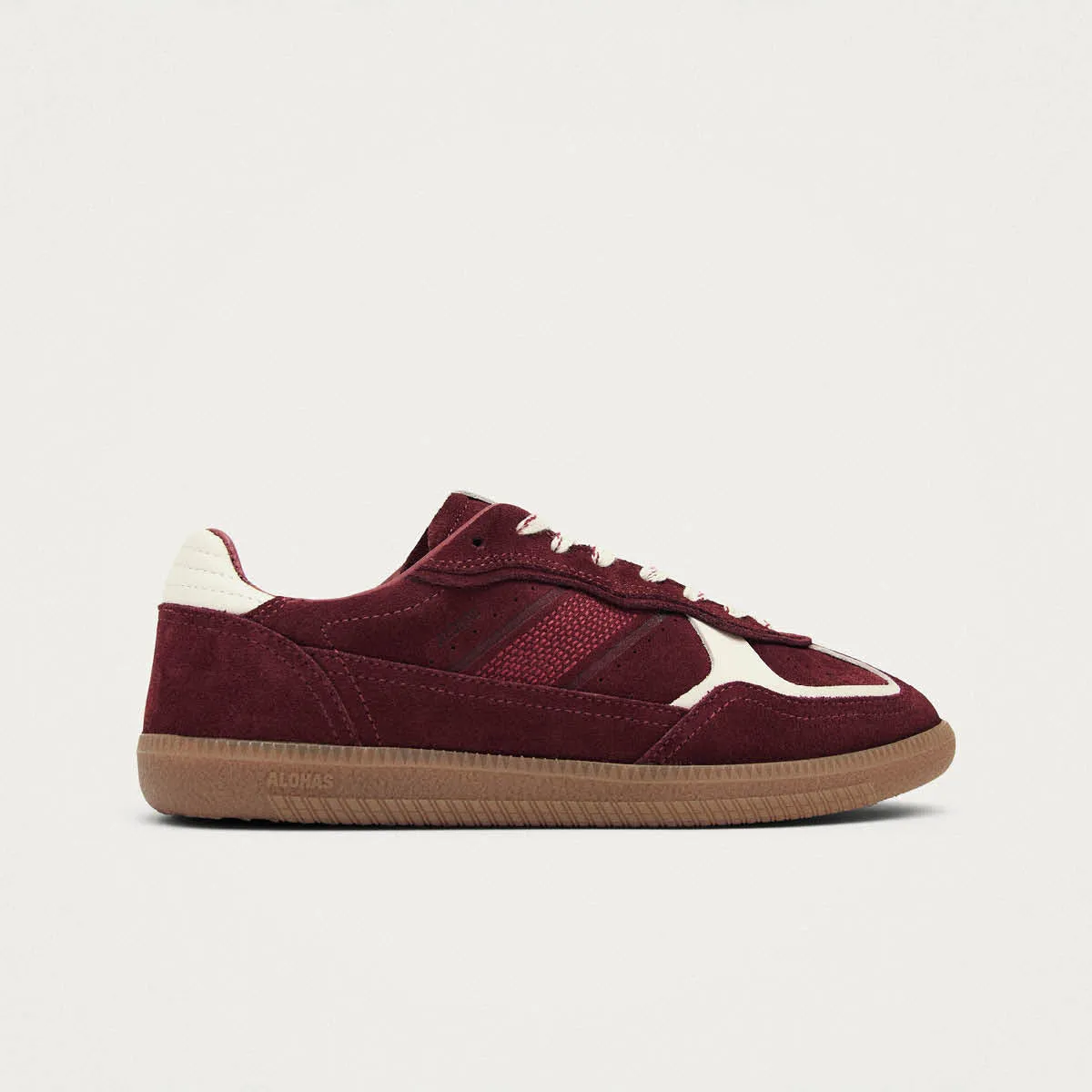 Tb.490 Rife Burgundy Beige Leather Sneakers sold by Alohas product image thumbnail 3