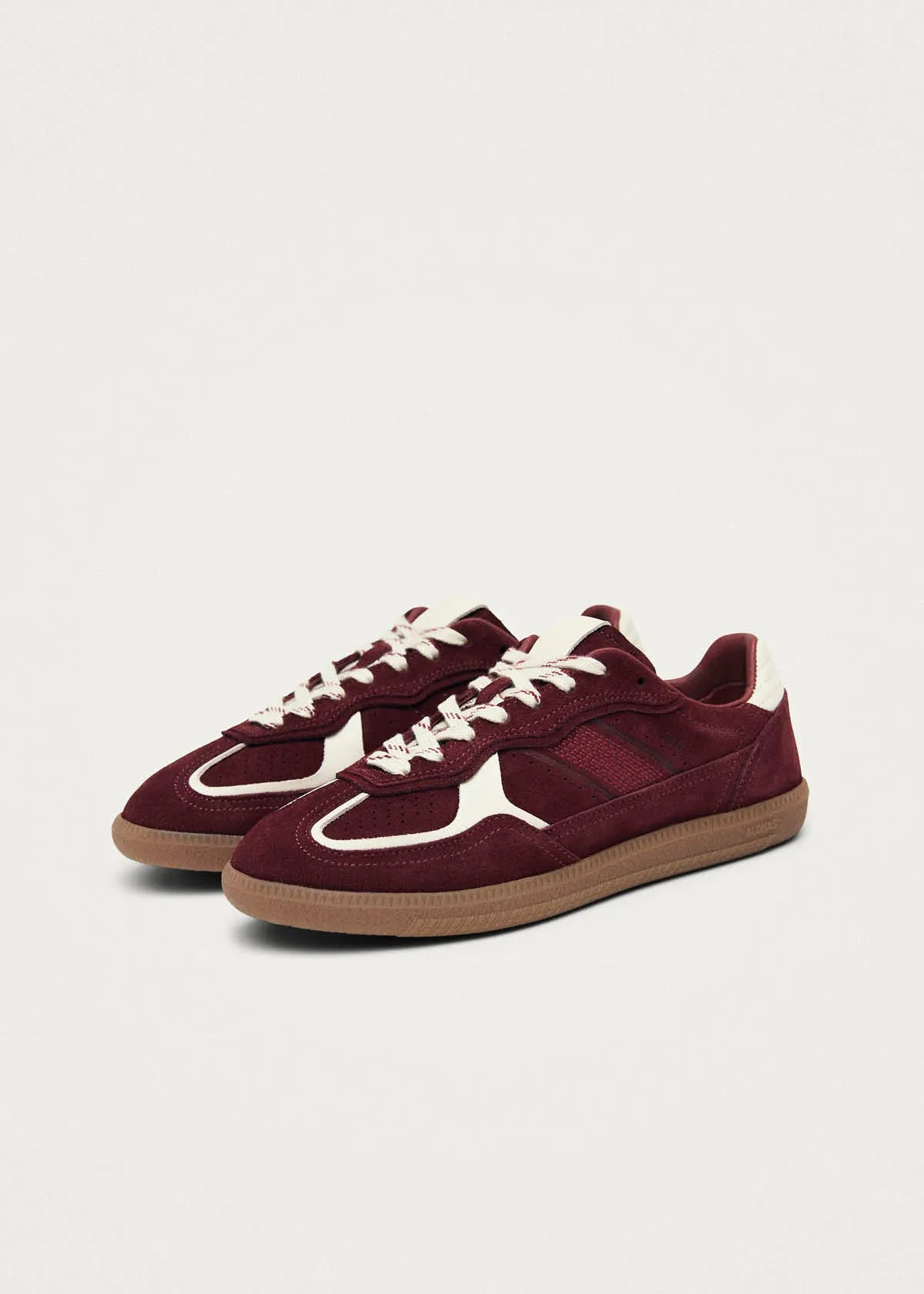 Tb.490 Rife Burgundy Beige Leather Sneakers sold by Alohas product image thumbnail 2