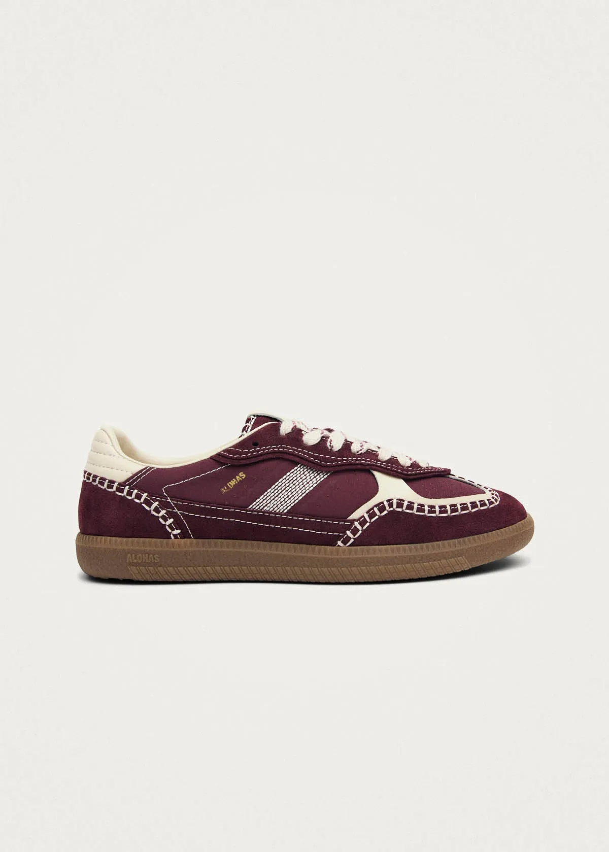 Tb.490 Recycled Burgundy Leather Sneakers sold by Alohas