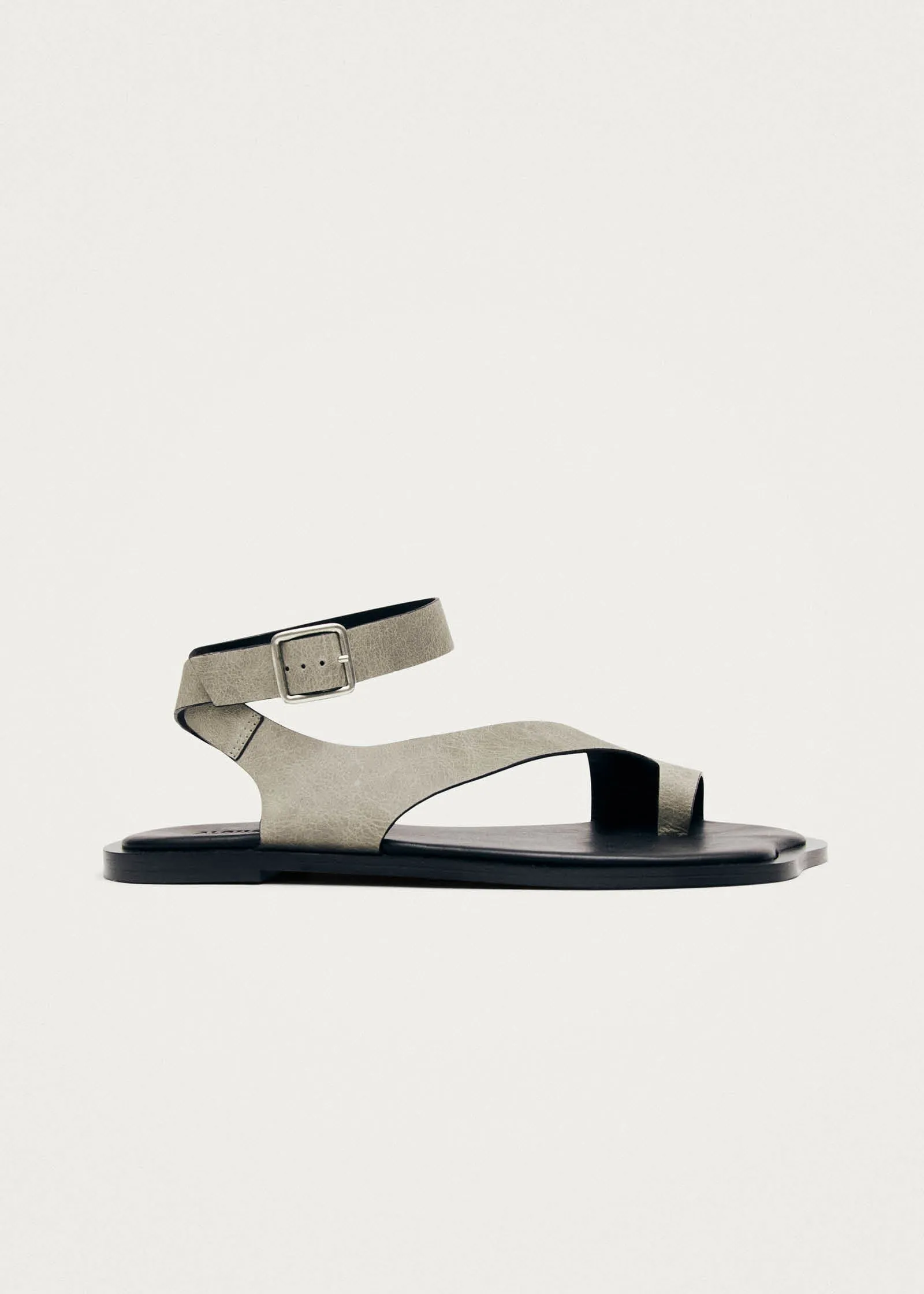 Honu Vintage Grey Leather Sandals sold by Alohas