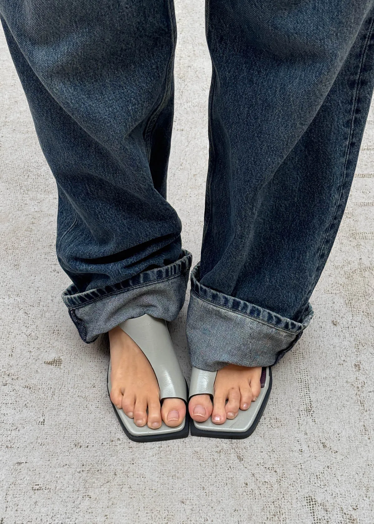 Mahina Rift Grey Leather Sandals sold by Alohas product image thumbnail 2