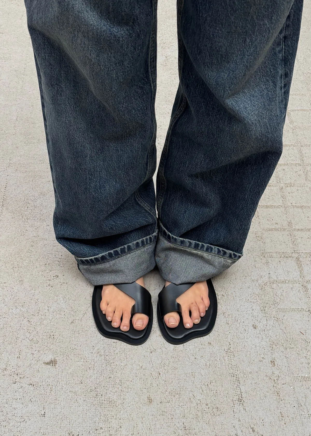 Honu Black Leather Sandals sold by Alohas product image thumbnail 2