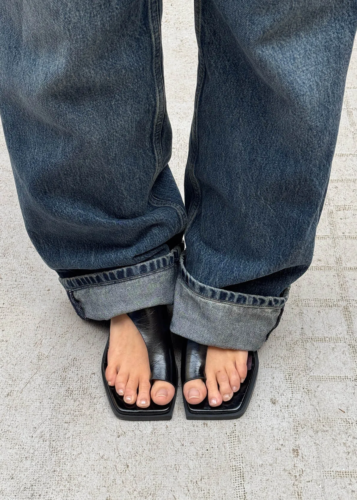 Mahina Rift Black Leather Sandals sold by Alohas product image thumbnail 2
