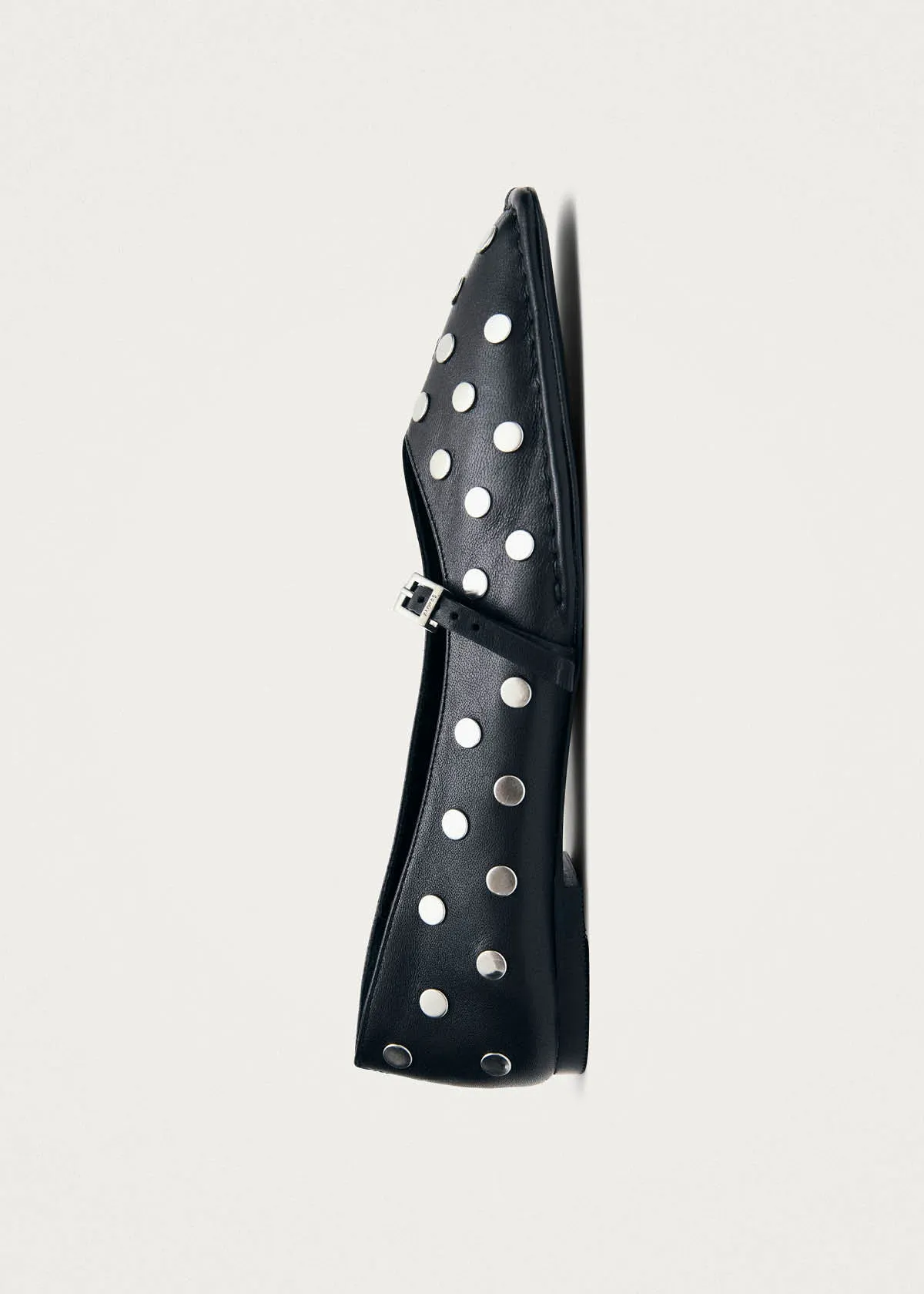 Sway All Studs Black Leather Ballet Flats sold by Alohas product image thumbnail 2