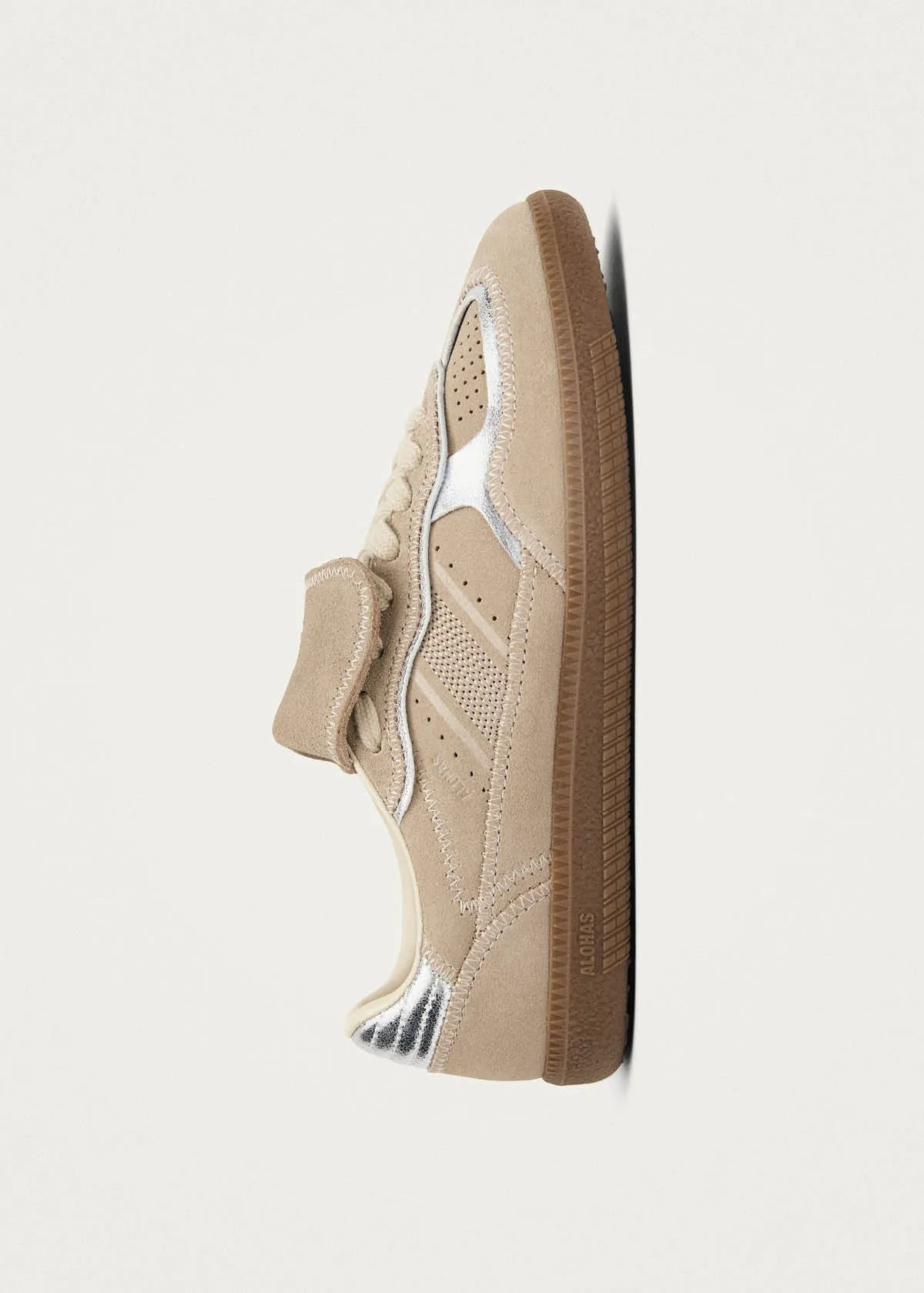 Tb.490 Club Rife Shimmer Beige Leather Sneakers sold by Alohas product image thumbnail 4