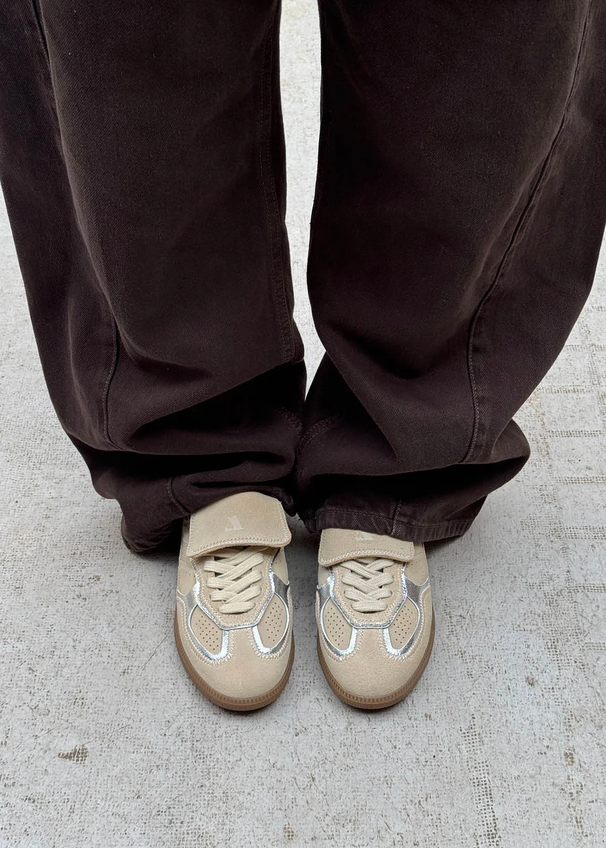 Tb.490 Club Rife Shimmer Beige Leather Sneakers sold by Alohas product image thumbnail 2